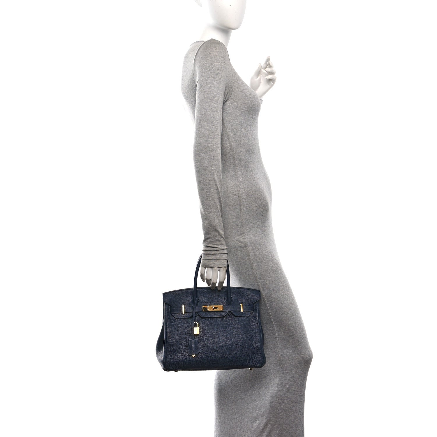 Togo Birkin 30 Bleu Nuit — view 3