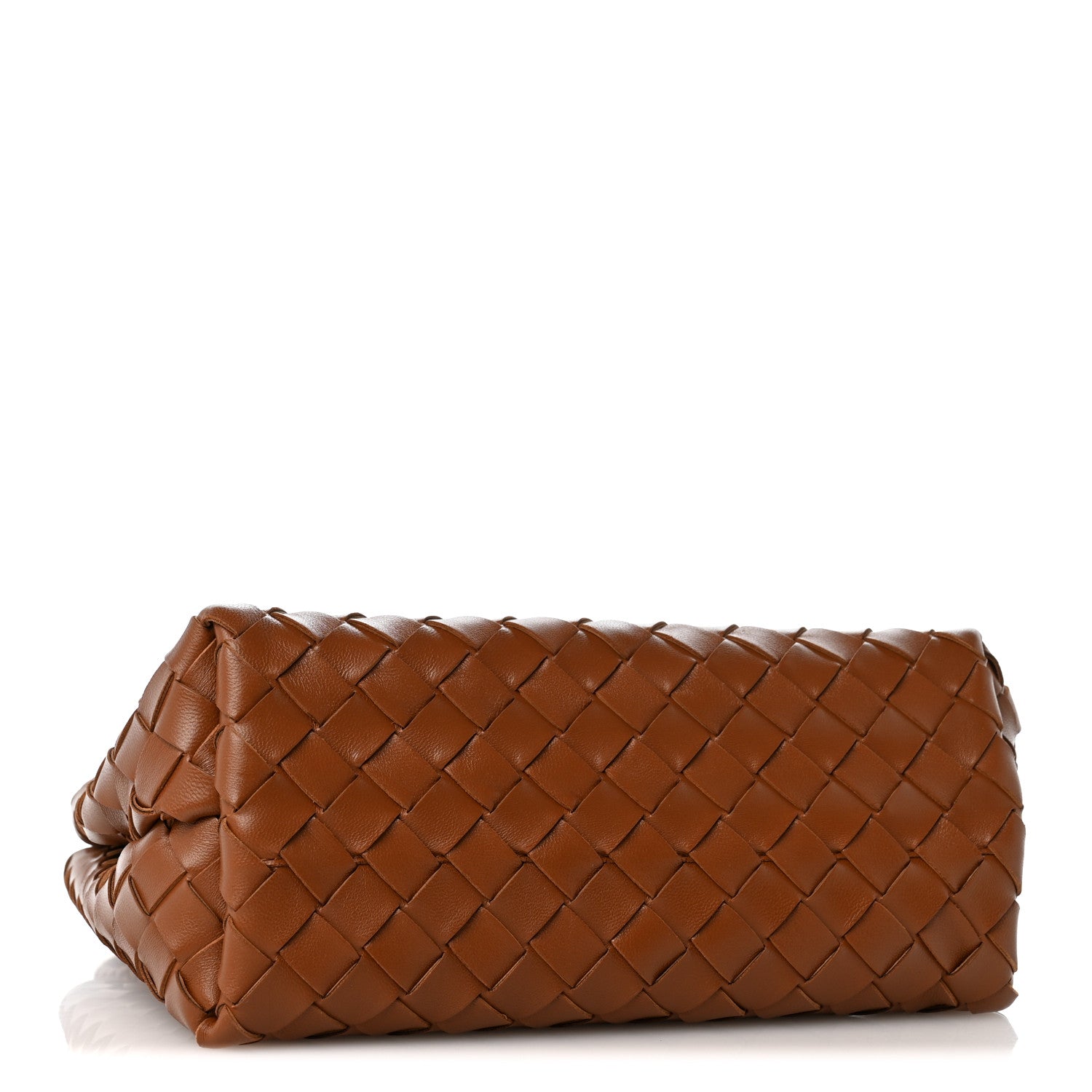Nappa Intrecciato Small Andiamo Shoulder Bag Amber — view 4