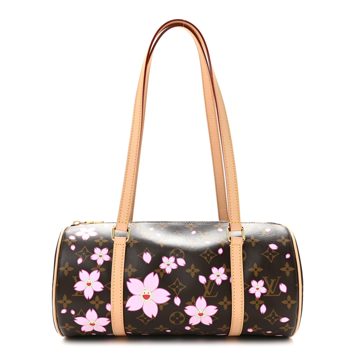 LV X TM Monogram Cherry Blossom Papillon Sakura Brown