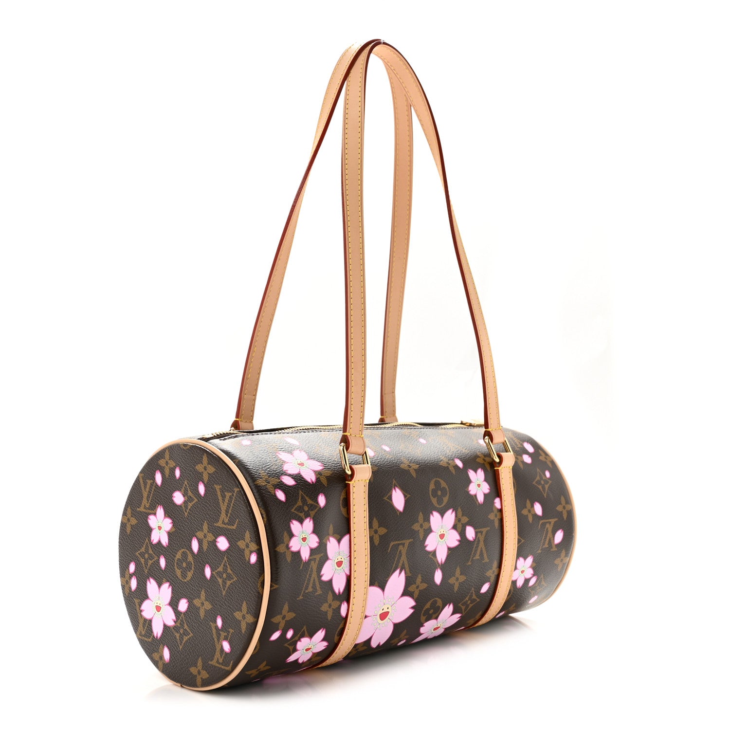 LV X TM Monogram Cherry Blossom Papillon Sakura Brown — view 3