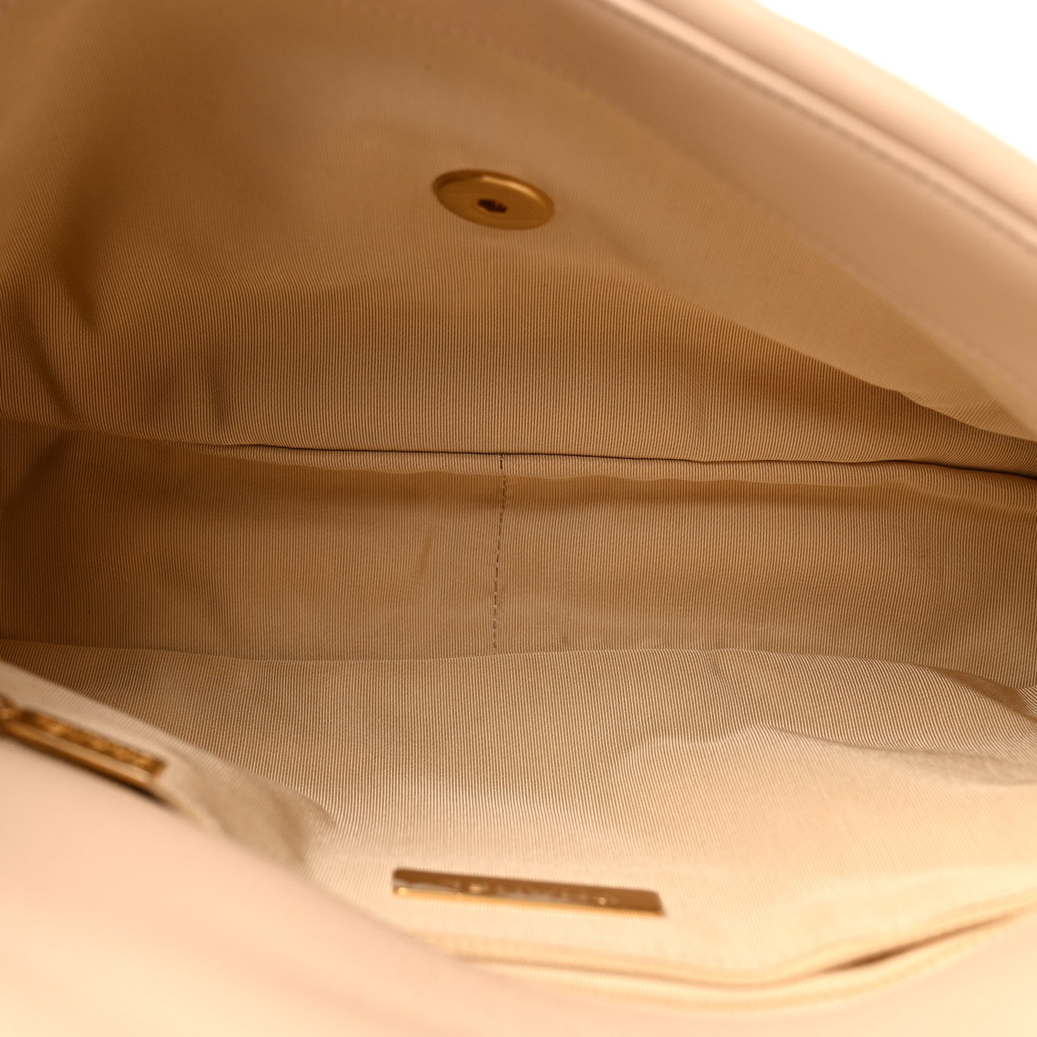Lambskin Quilted Large Chanel 19 Flap Beige — view 5