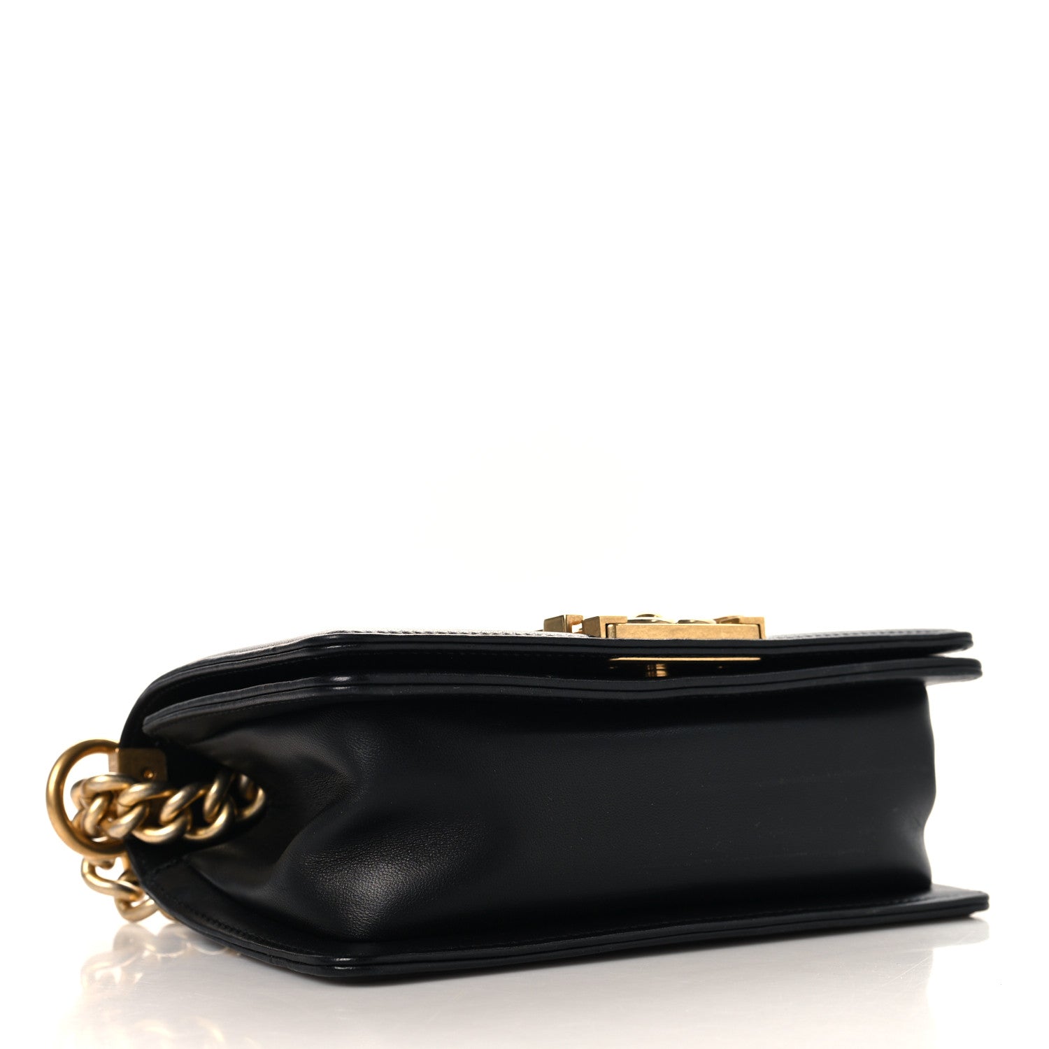 Lambskin Quilted Small Boy Flap Black — view 4