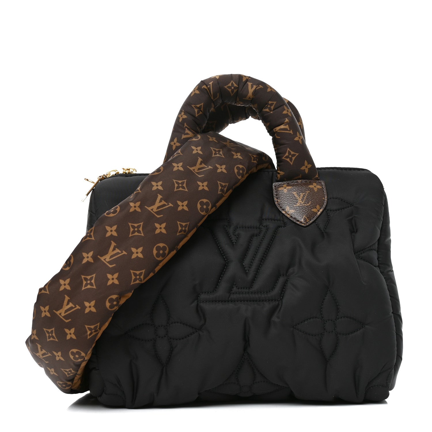 Econyl Mini Monogram Pillow Speedy Bandouliere 25 Black