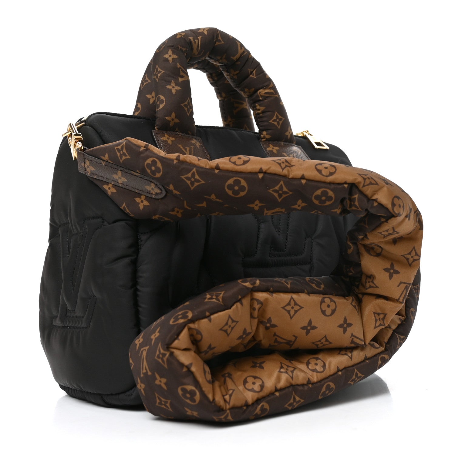 Econyl Mini Monogram Pillow Speedy Bandouliere 25 Black — view 2