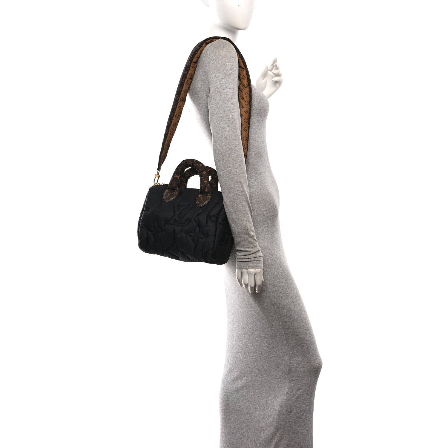 Econyl Mini Monogram Pillow Speedy Bandouliere 25 Black — view 3