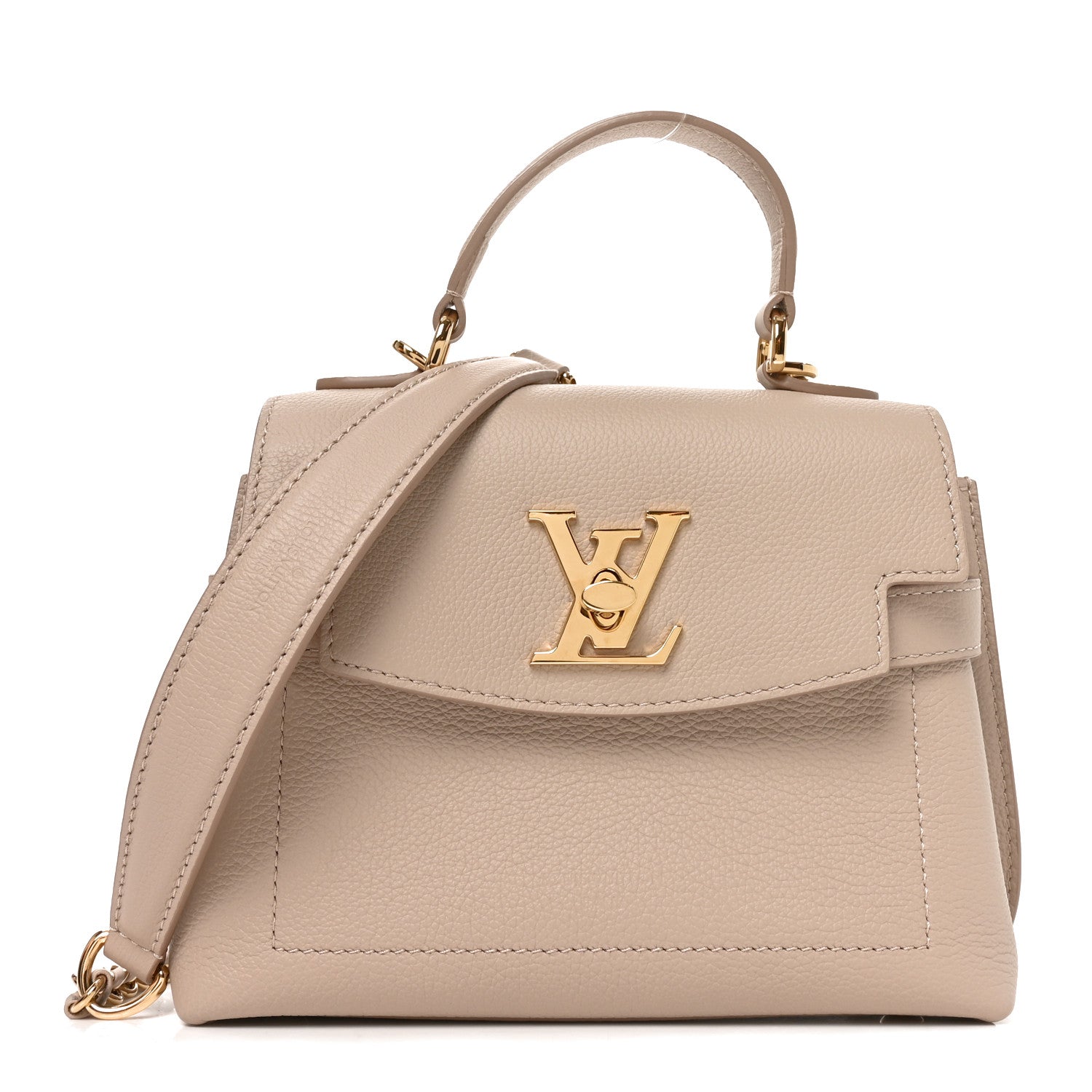 Soft Calfskin Mini Lockme Ever Greige