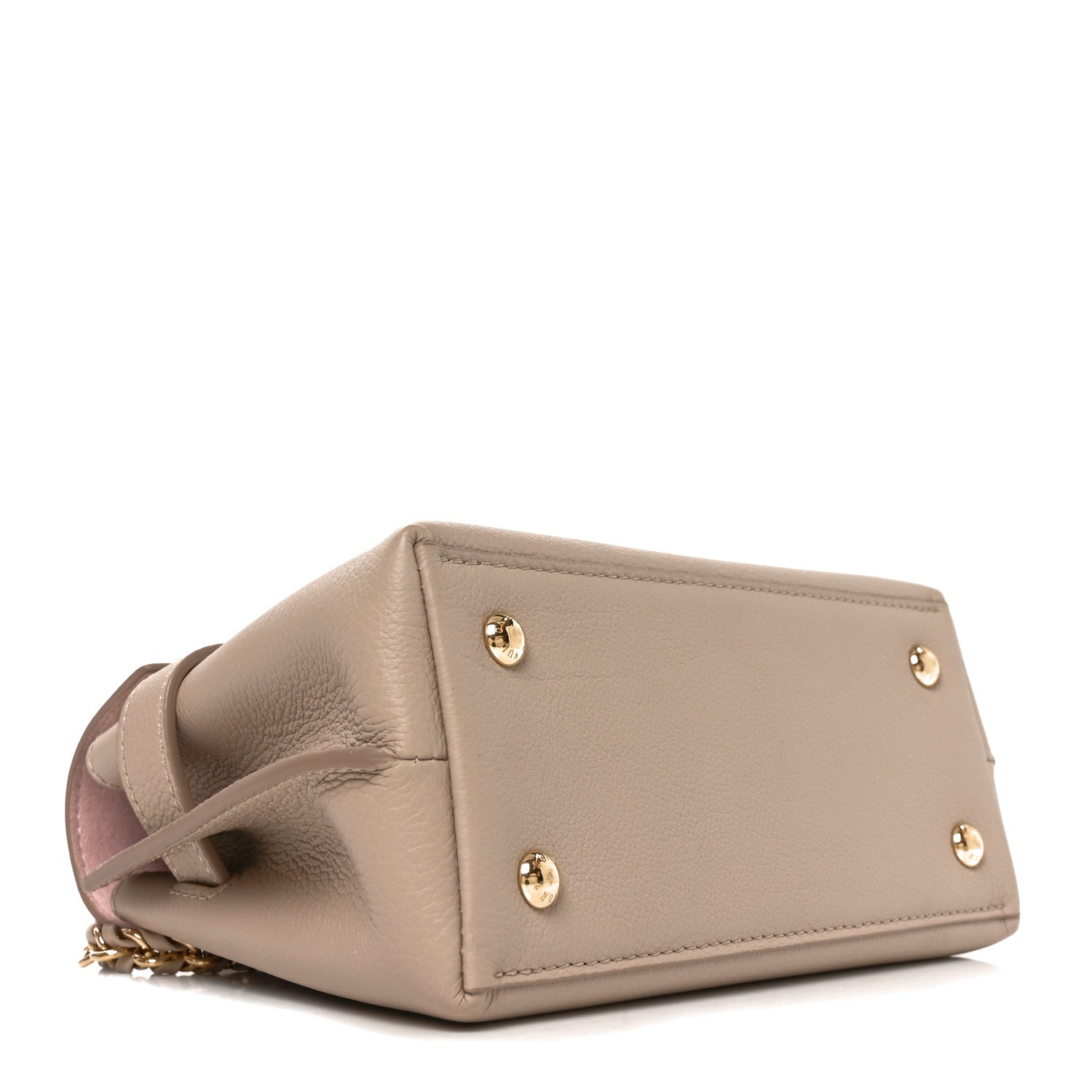 Soft Calfskin Mini Lockme Ever Greige — view 4