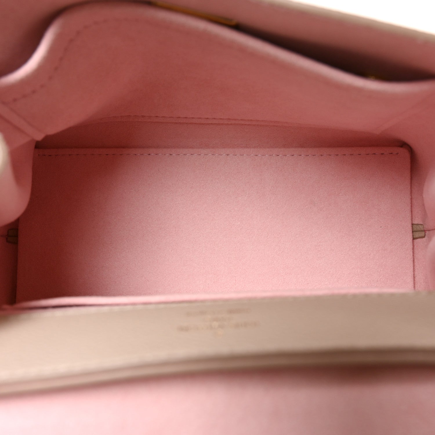 Soft Calfskin Mini Lockme Ever Greige — view 5
