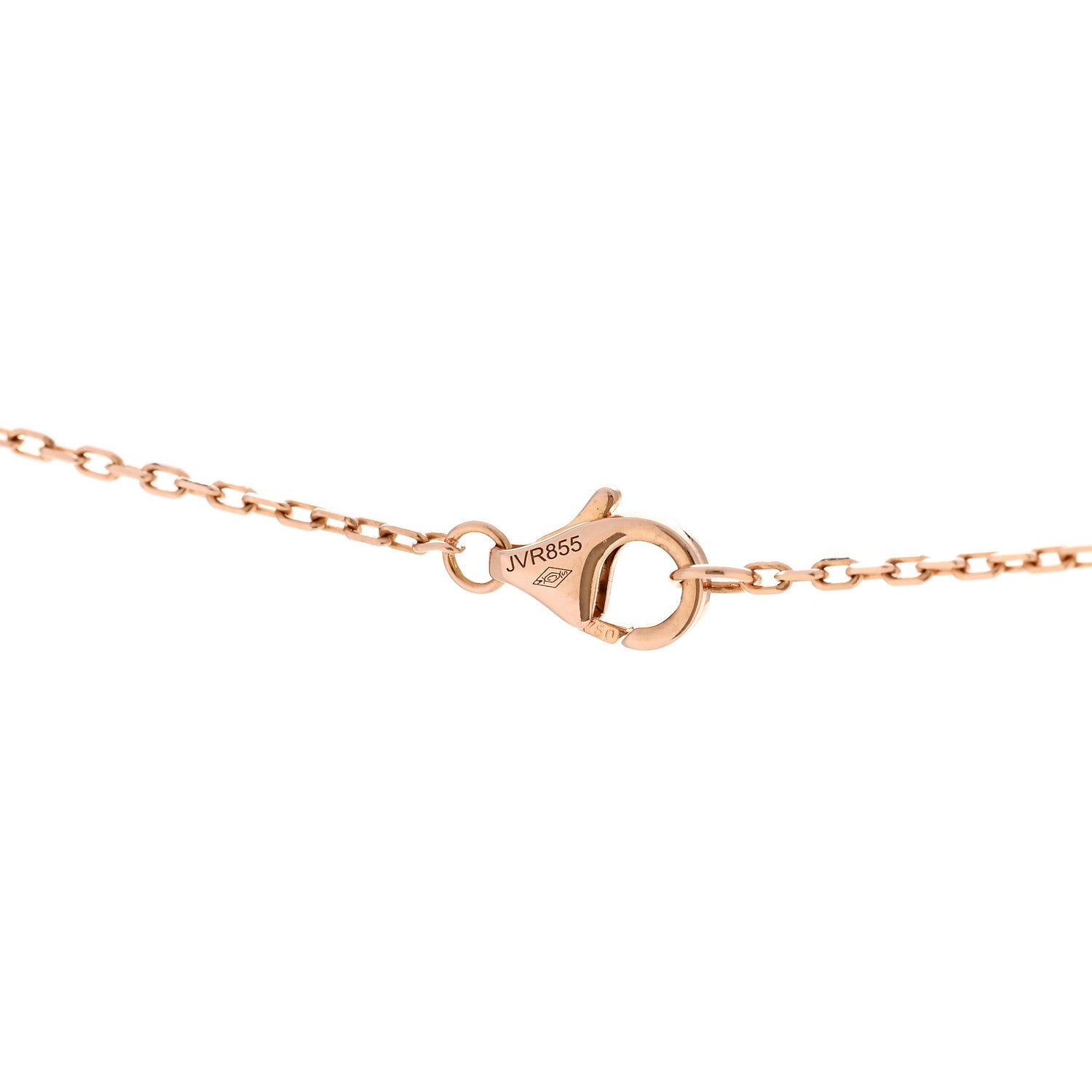 18K Pink Gold Diamond Juste Un Clou Pendant Necklace — view 5