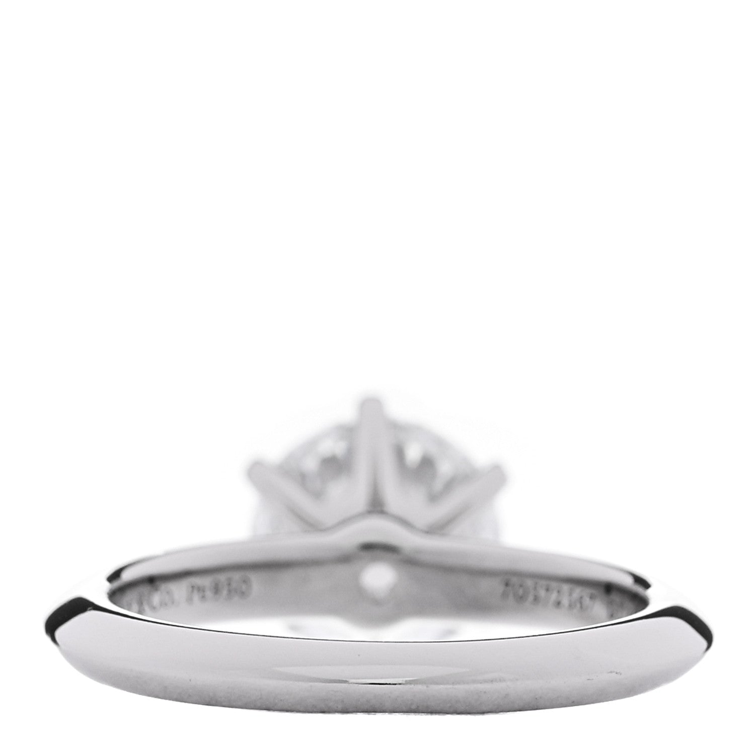 Platinum Diamond 1.36ct Solitaire Engagement Ring 45 3.25 — view 4