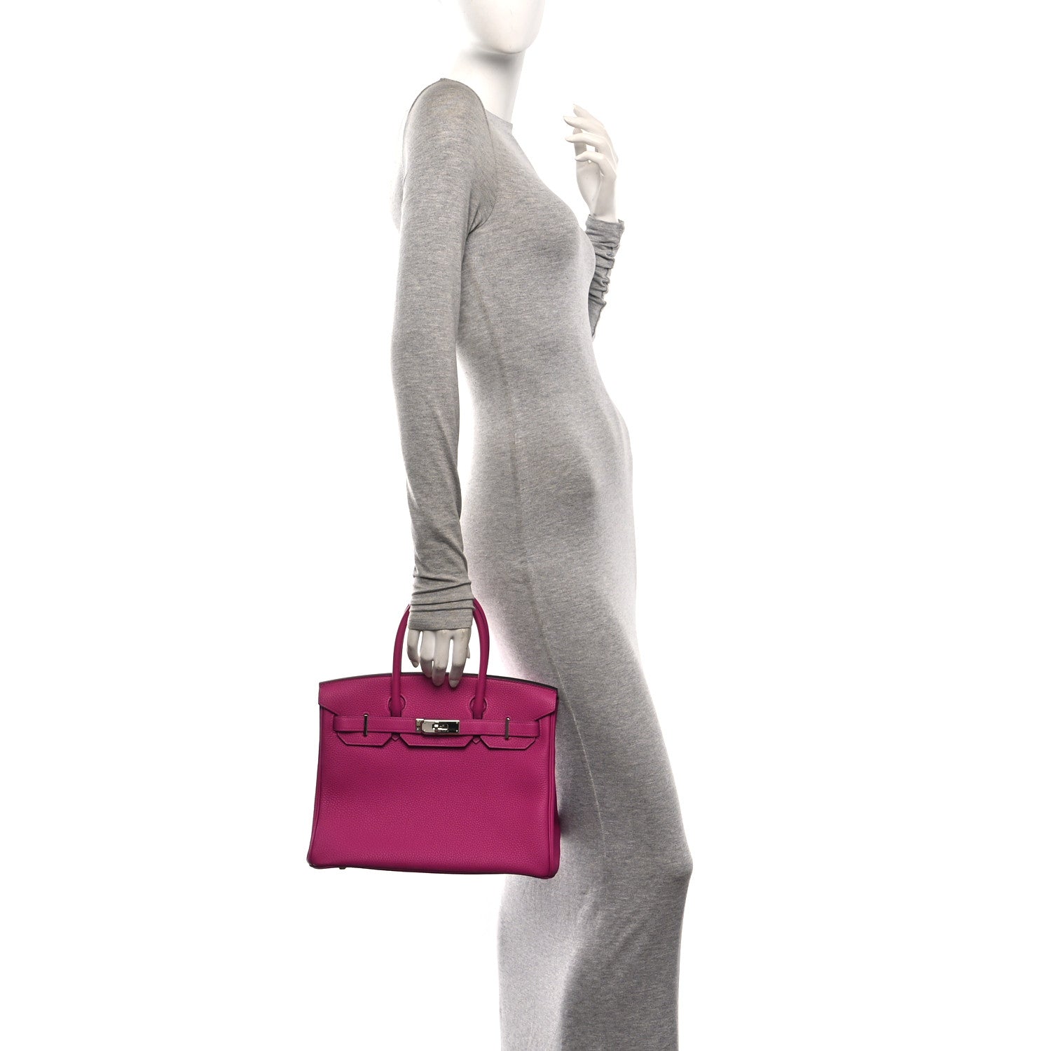 Togo Birkin 30 Rose Pourpre — view 2