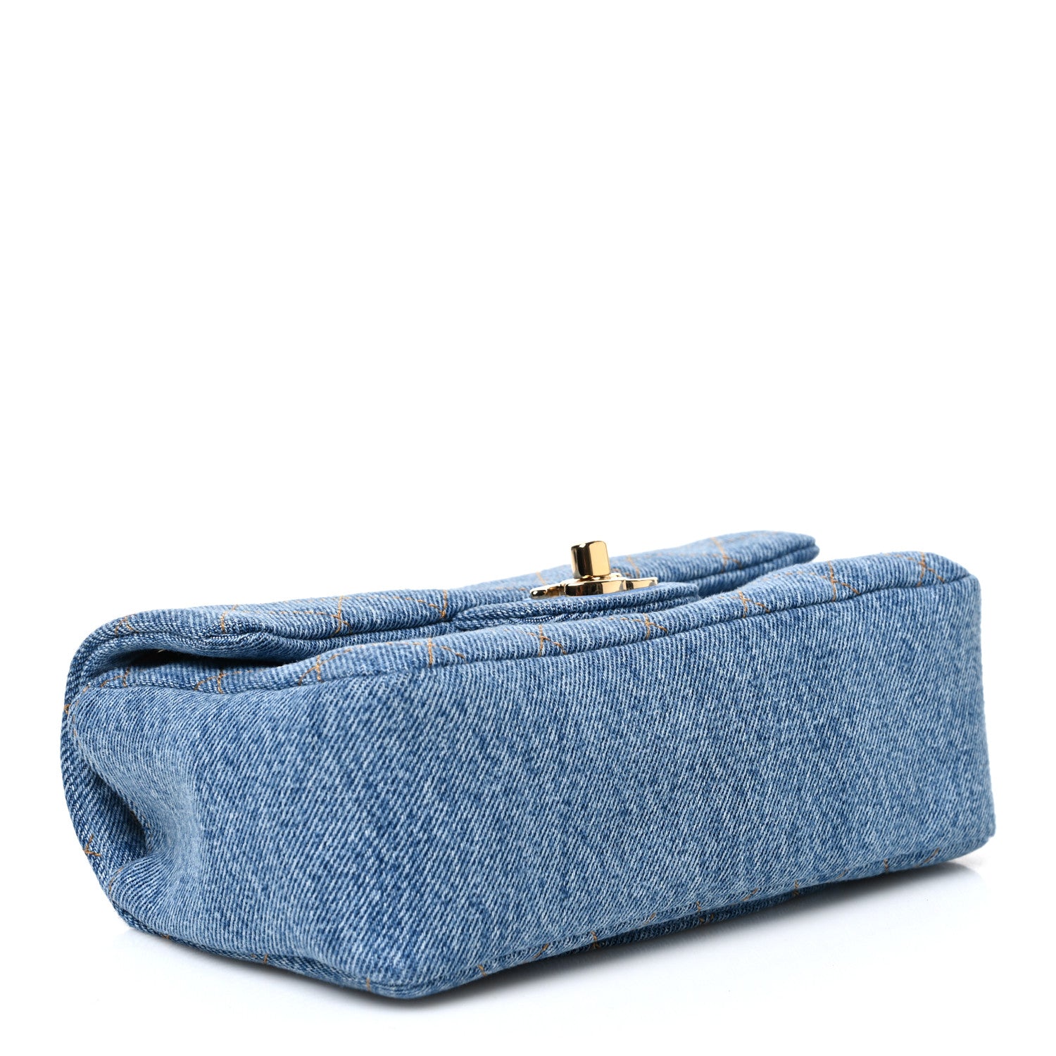 Denim Mini Souplissimo Flap Blue — view 4