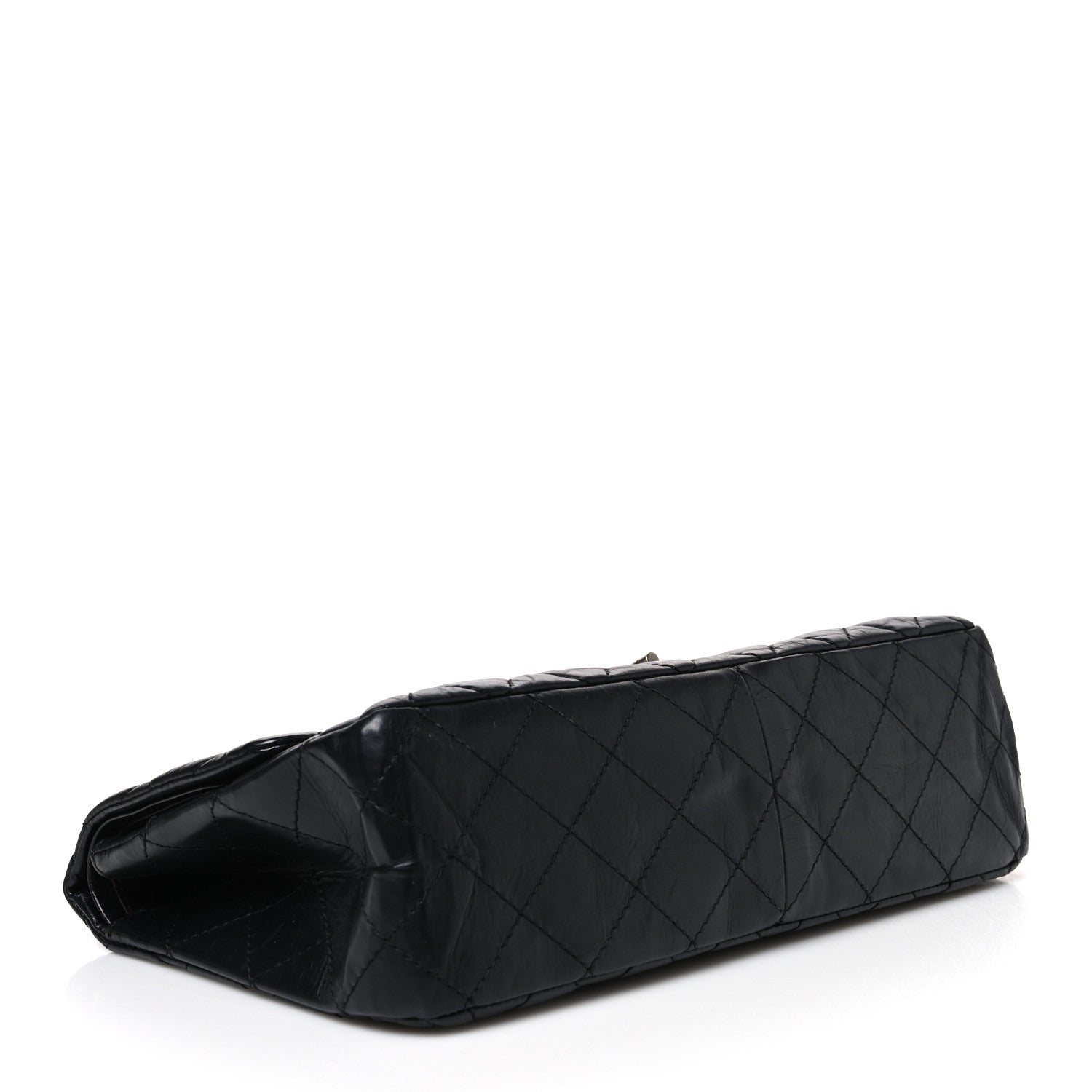 Aged Calfskin Quilted 2.55 Reissue 227 Flap Black — view 4