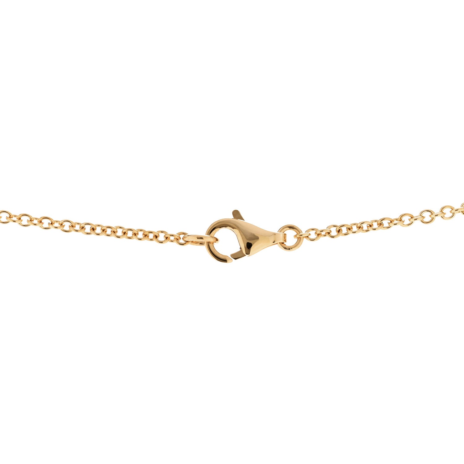 18K Yellow Gold Diamond Delilah Crescent Necklace — view 5