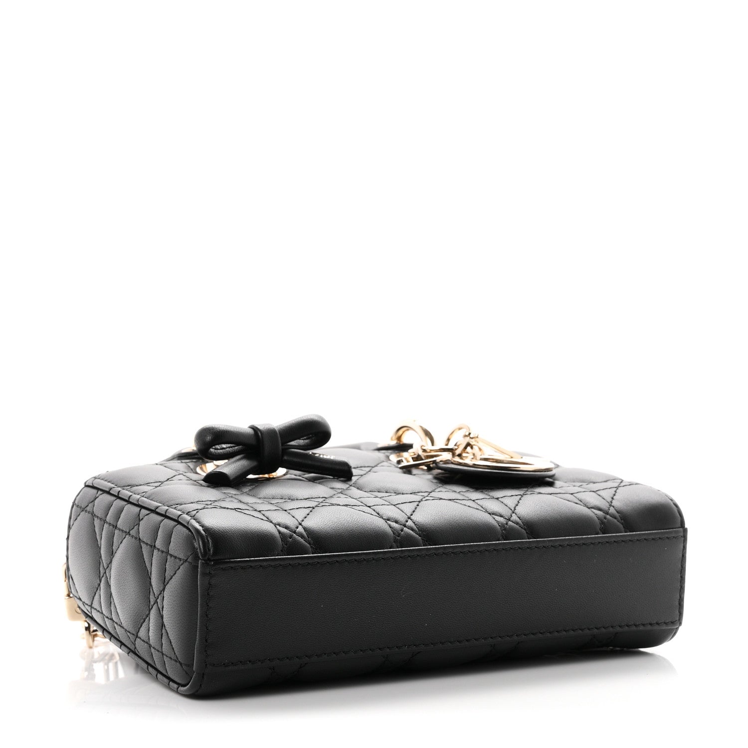 Lambskin Cannage Small Lady D-Joy Black — view 4
