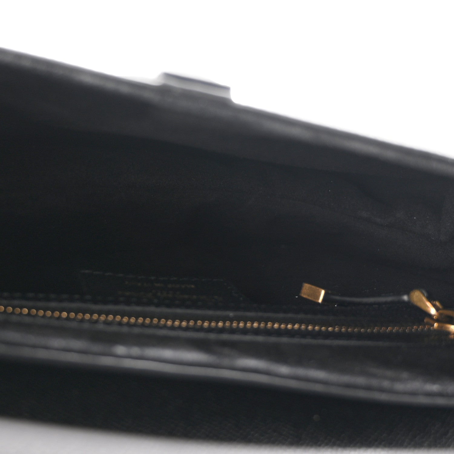 Grained Calfskin Saddle Bag With Strap Black — view 5