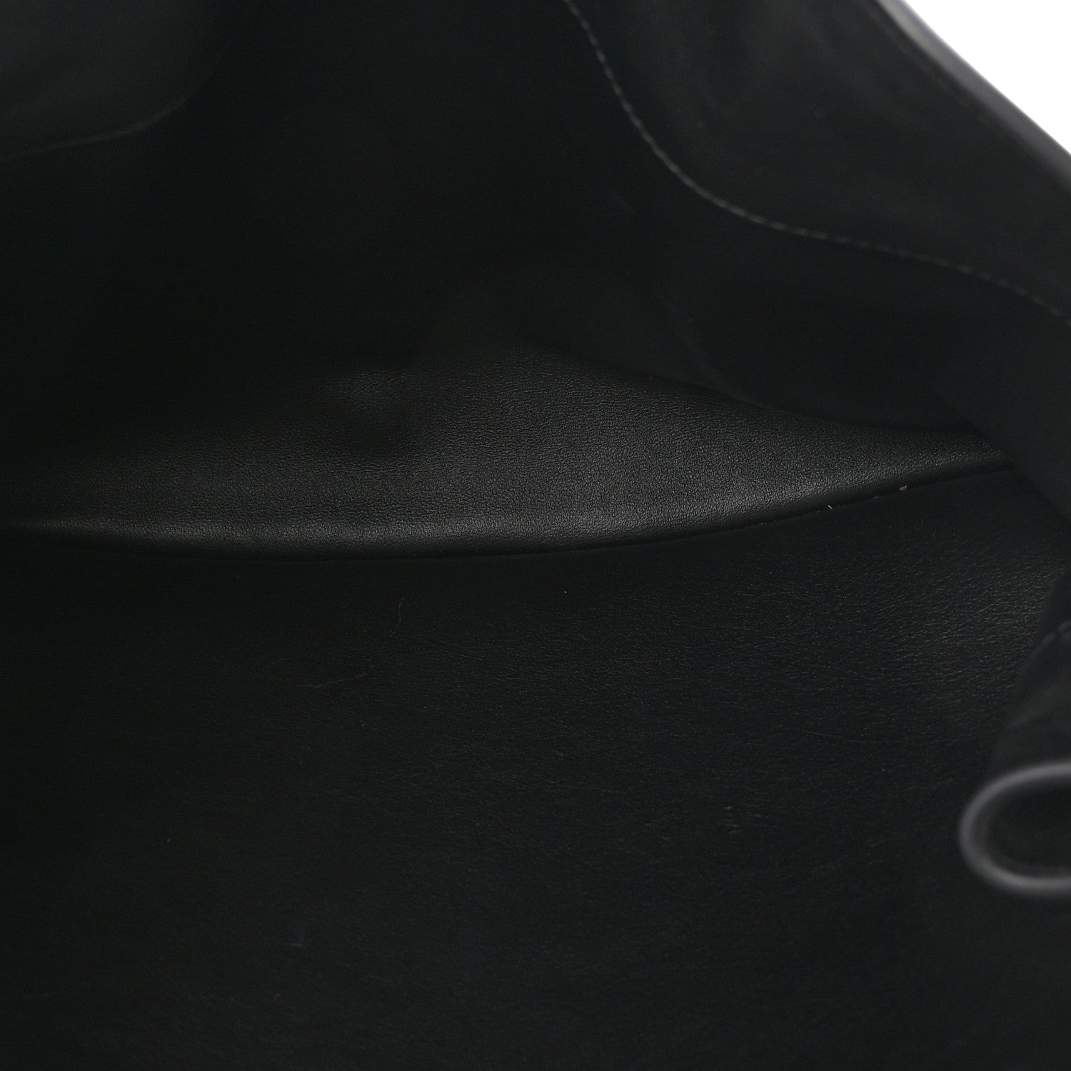 Natural Smooth Calfskin Medium Rodeo Top Handle Handbag Black — view 5
