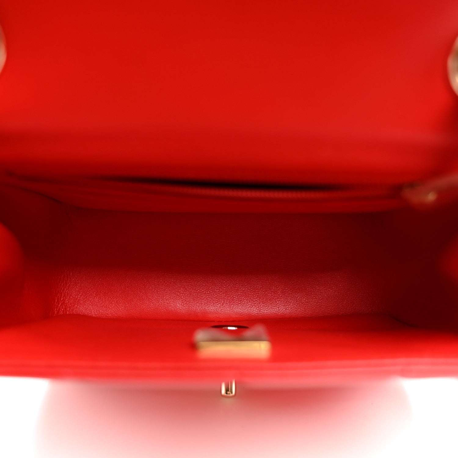 Lambskin Resin Crystal Square Quilted Monacoco Mini Flap Red — view 4