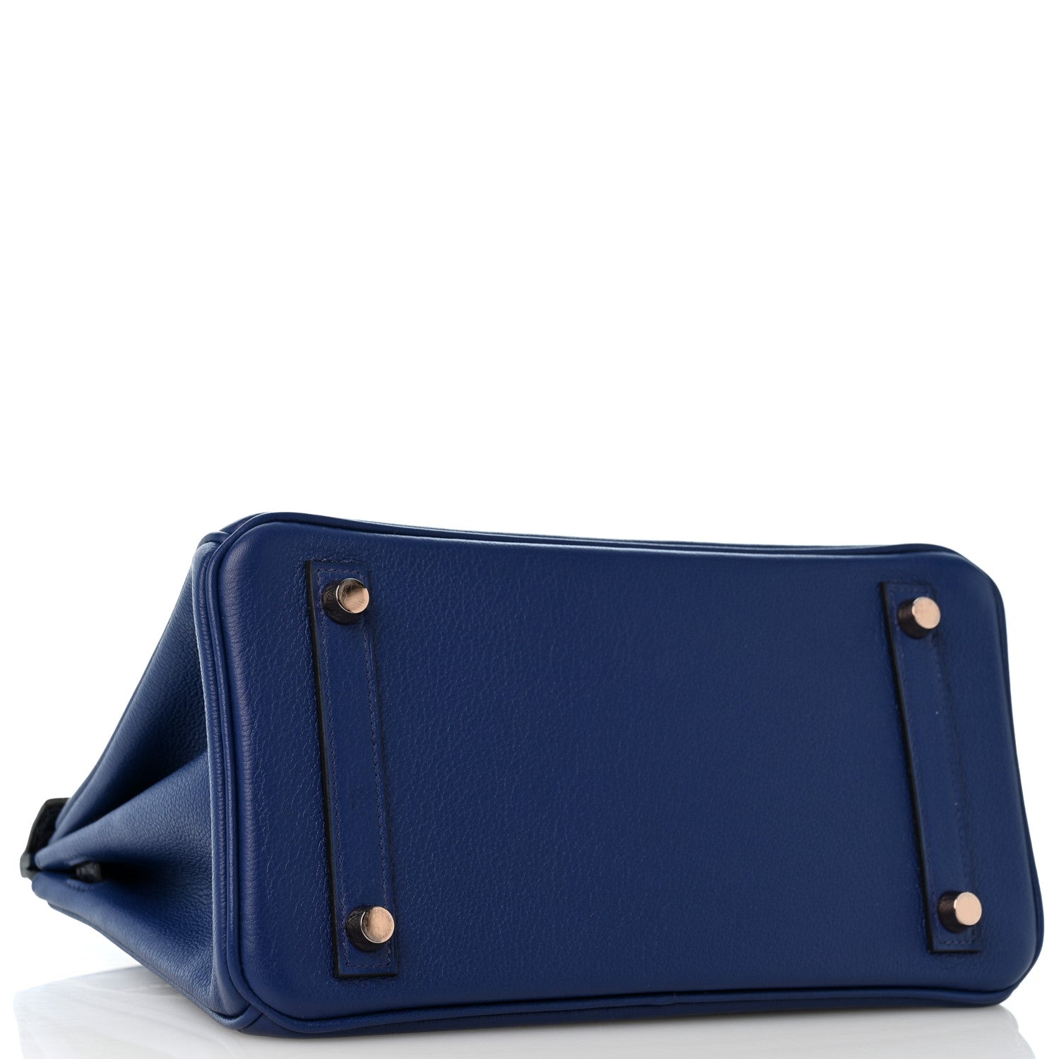 Taurillon Novillo Matte Alligator Birkin Touch 25 Bleu Saphir Marine — view 4