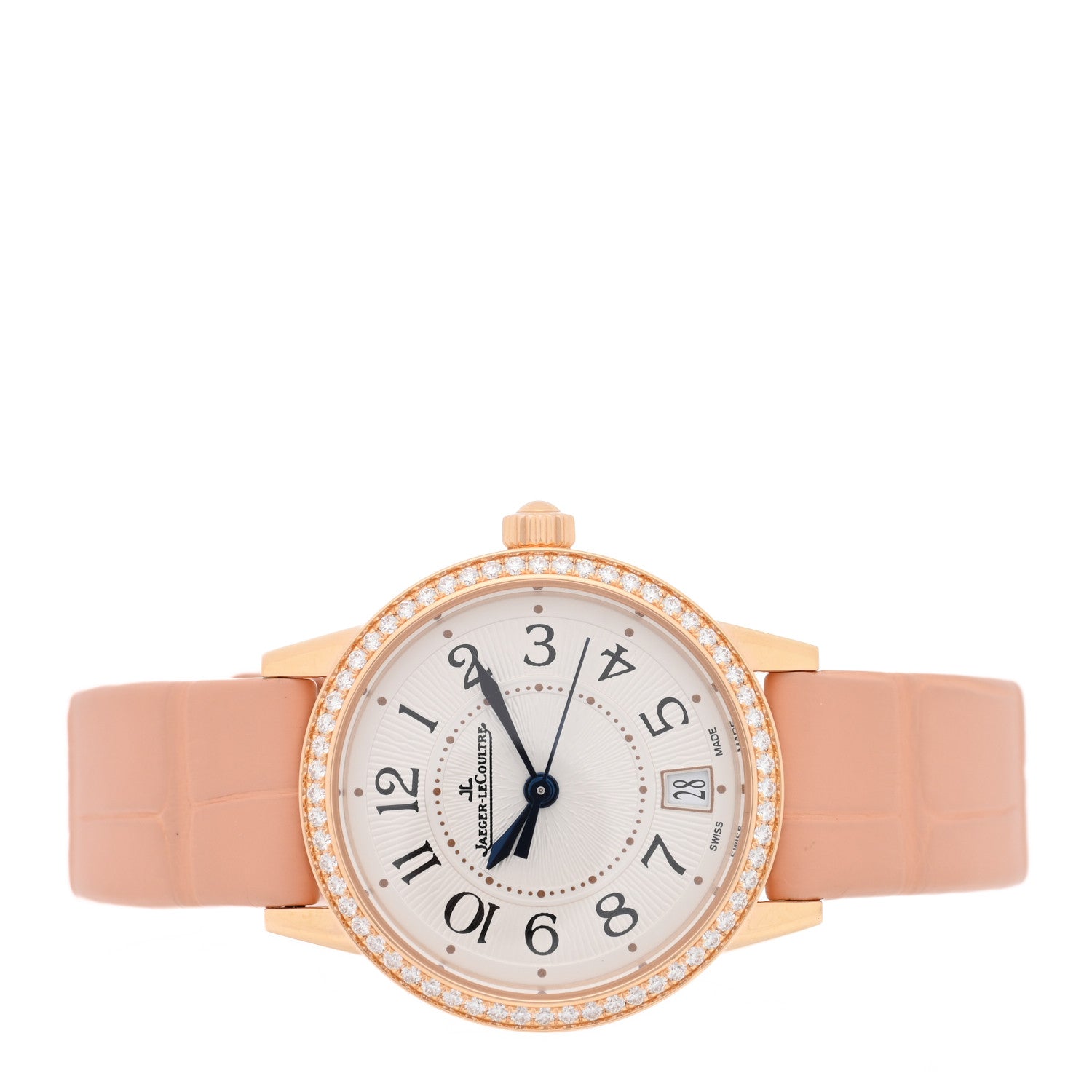 18K Red Gold Alligator Diamond Bezel 27.5mm Rendez-Vous Automatic Watch Silver Q3512520 — view 2