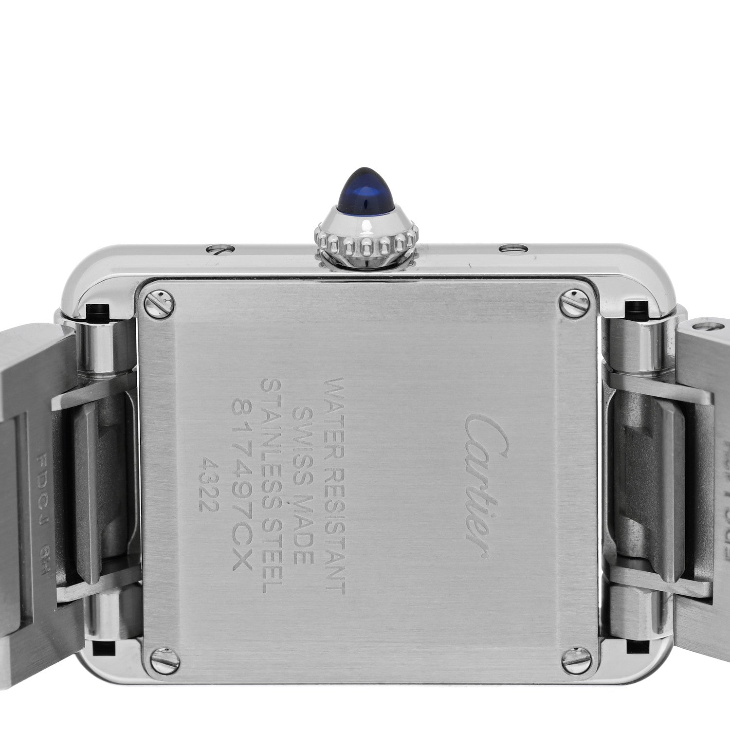 Stainless Steel 22mm Tank Must Quartz Watch — view 4
