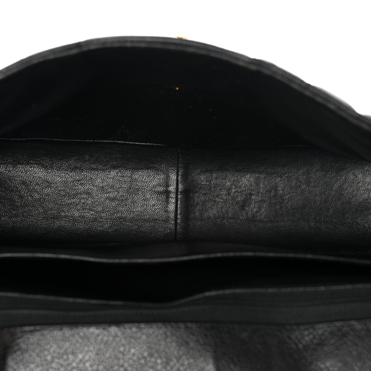 Caviar Vertical Quilted Jumbo Single Flap Black — view 5