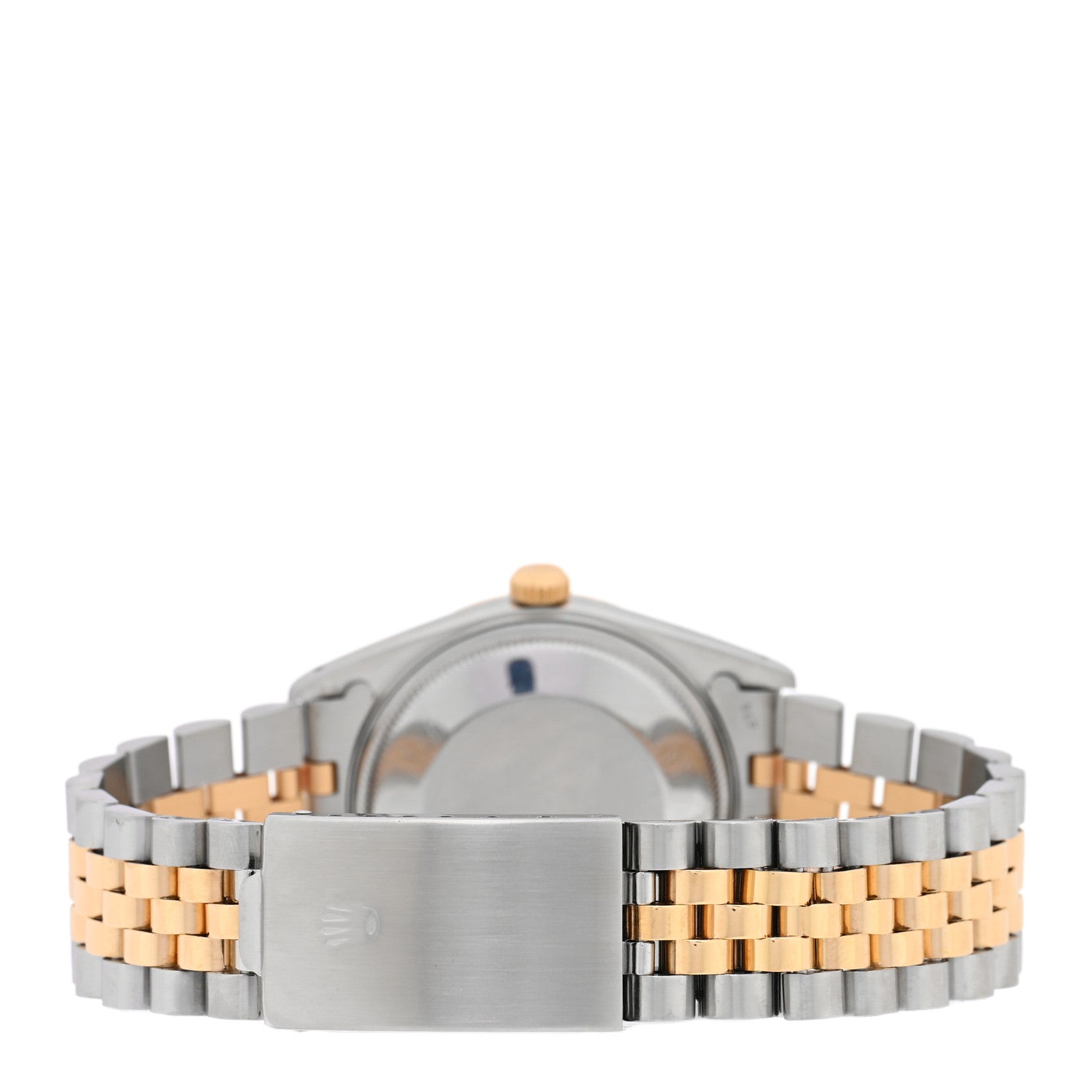 Stainless Steel 18K Yellow Gold 34mm Oyster Perpetual Date Watch Champagne 15053 — view 3