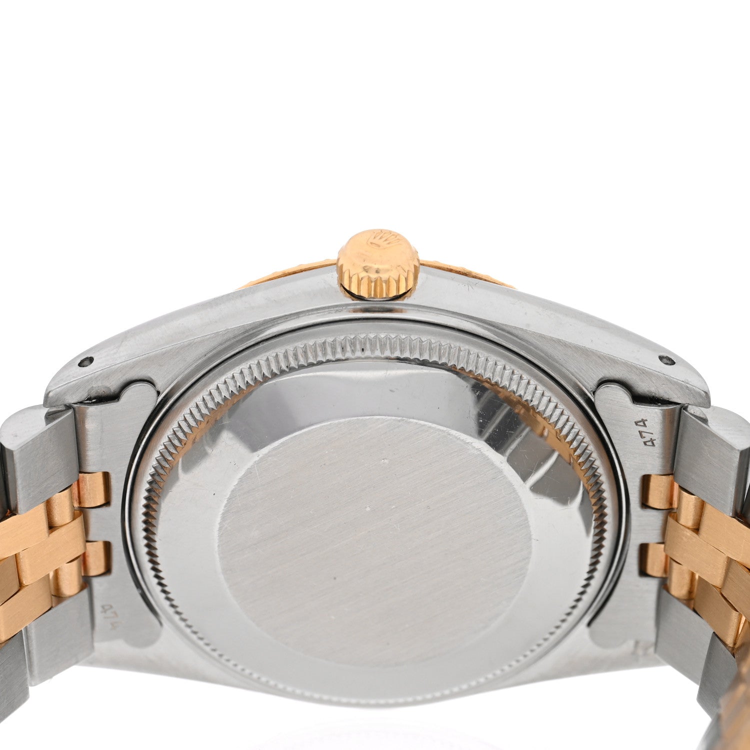Stainless Steel 18K Yellow Gold 34mm Oyster Perpetual Date Watch Champagne 15053 — view 4