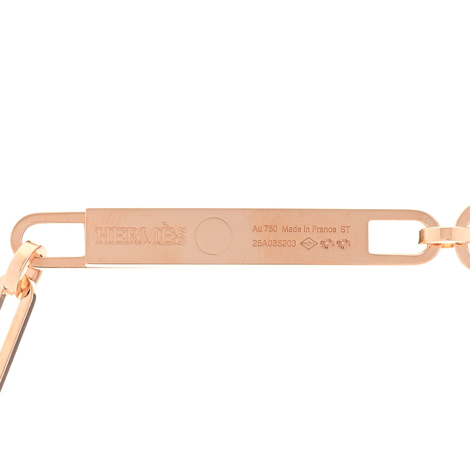 18K Rose Gold Diamond Pave PM Kelly Chaine Lariat Necklace ST — view 4