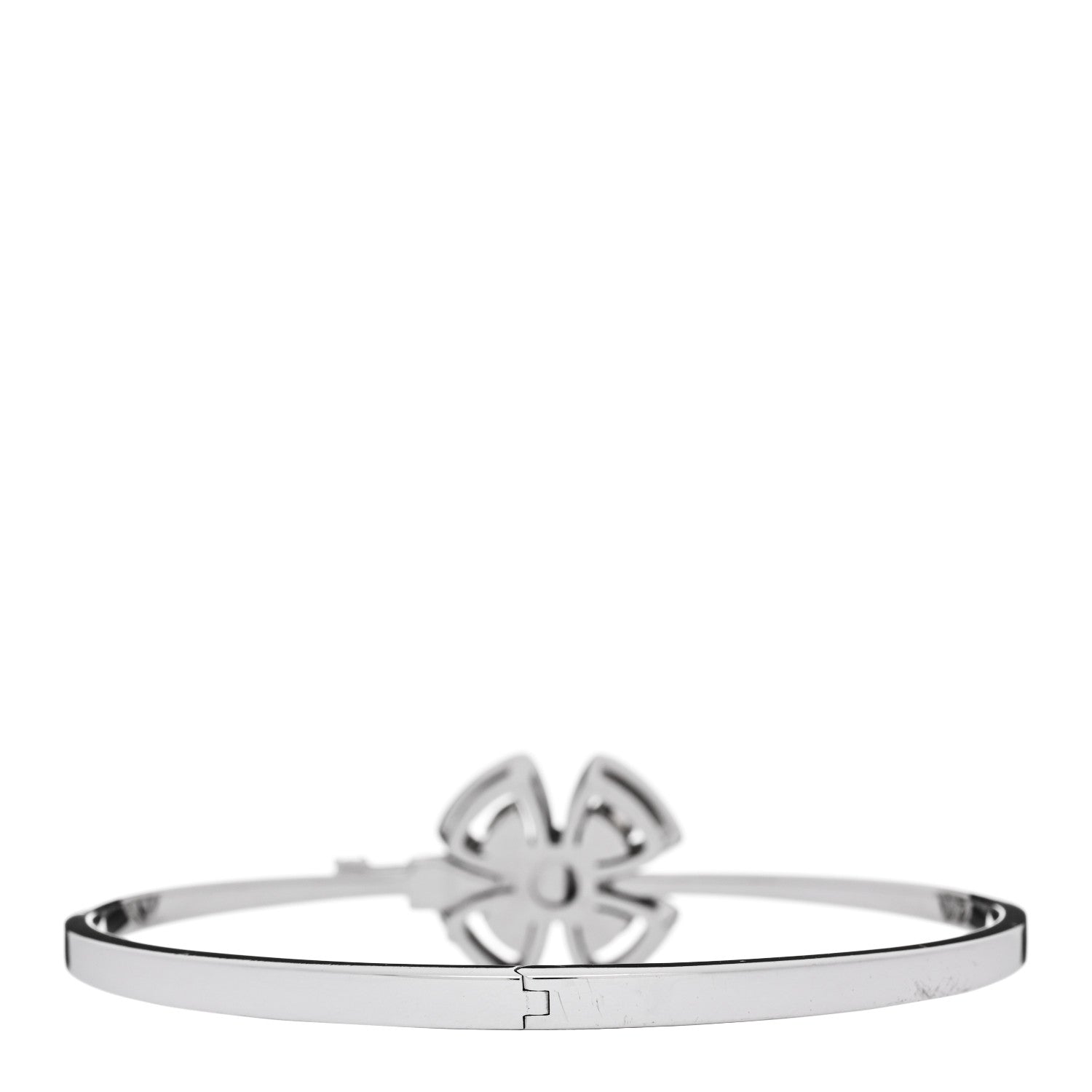18K White Gold Diamond Fiorever Pave Bracelet S — view 2