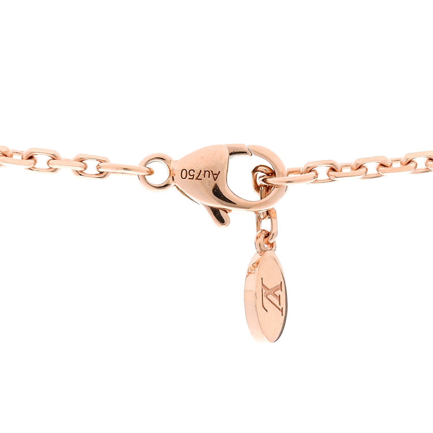 18K Pink Gold Mother of Pearl XL Blossom Sun Pendant Necklace — view 4