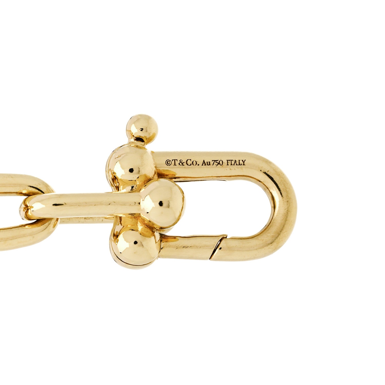 18K Yellow Gold Small HardWear Link Bracelet — view 3