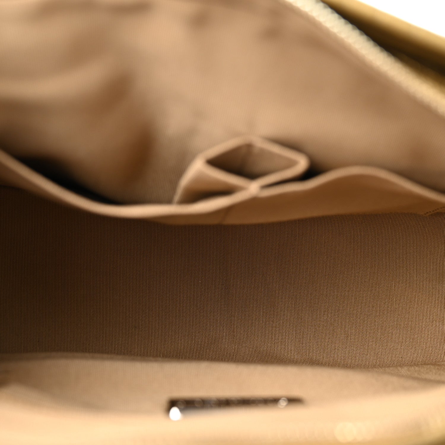 Metallic Calfskin Crocodile Embossed Medium Gabrielle Cocodile Hobo Gold — view 5