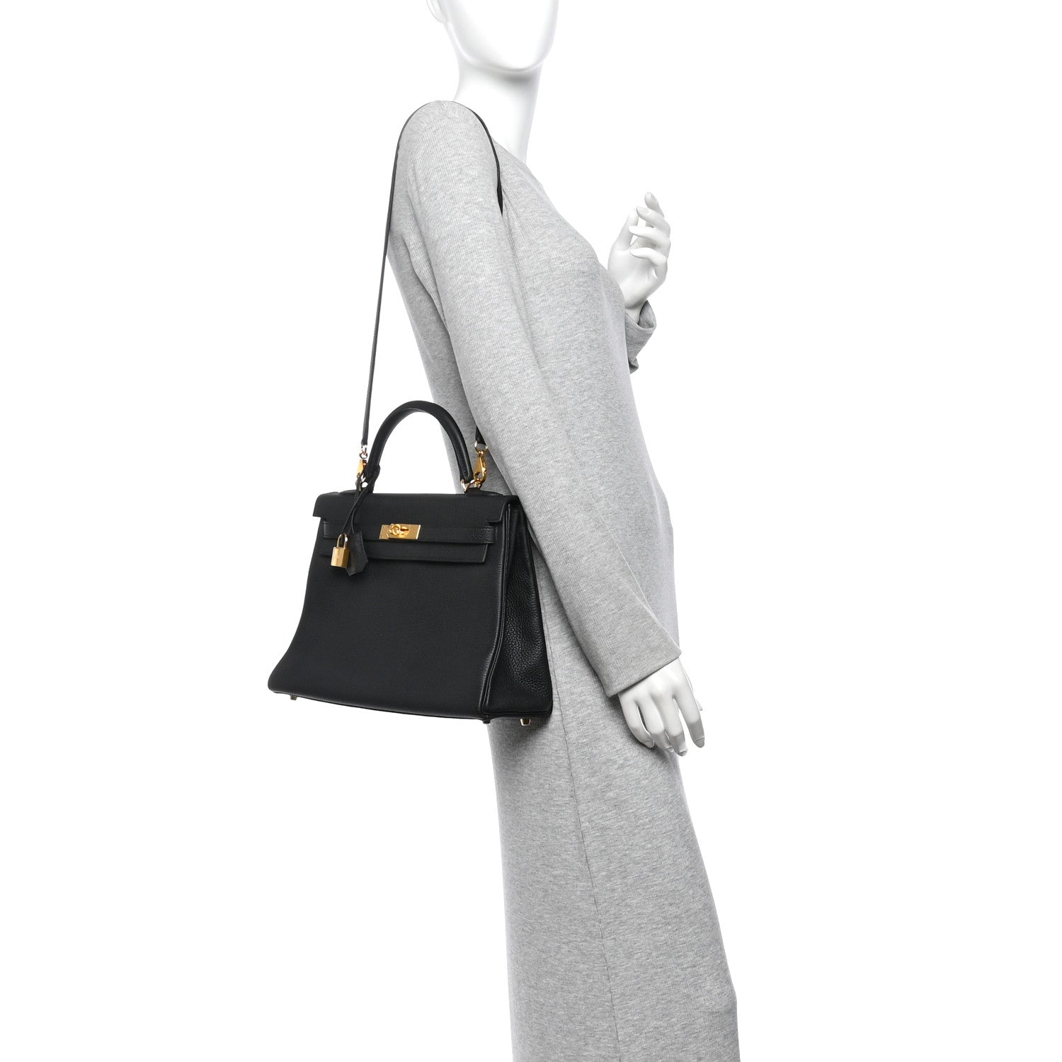 Togo Kelly Retourne 32 Black — view 2