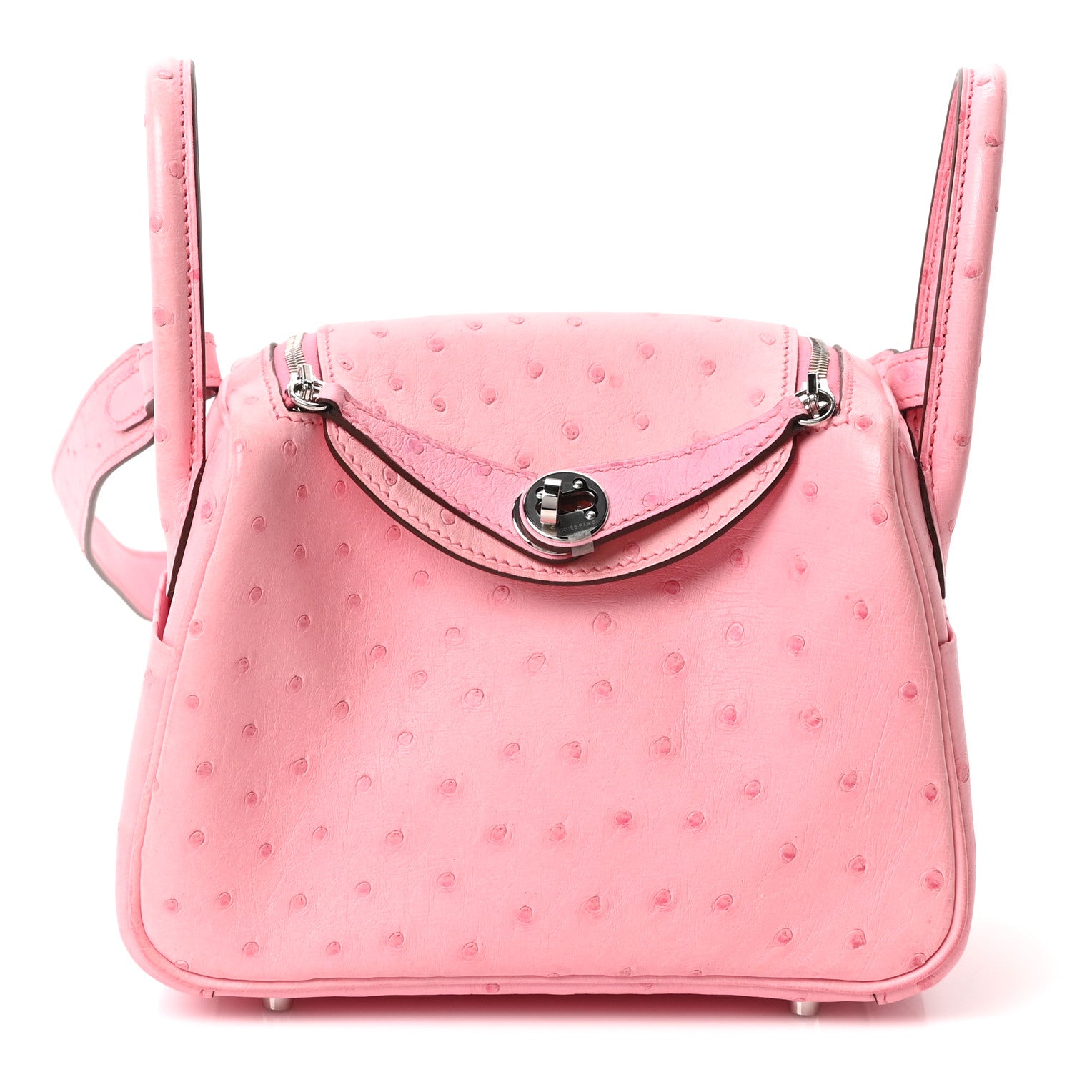 Ostrich Mini Lindy 20 Rose Bubblegum