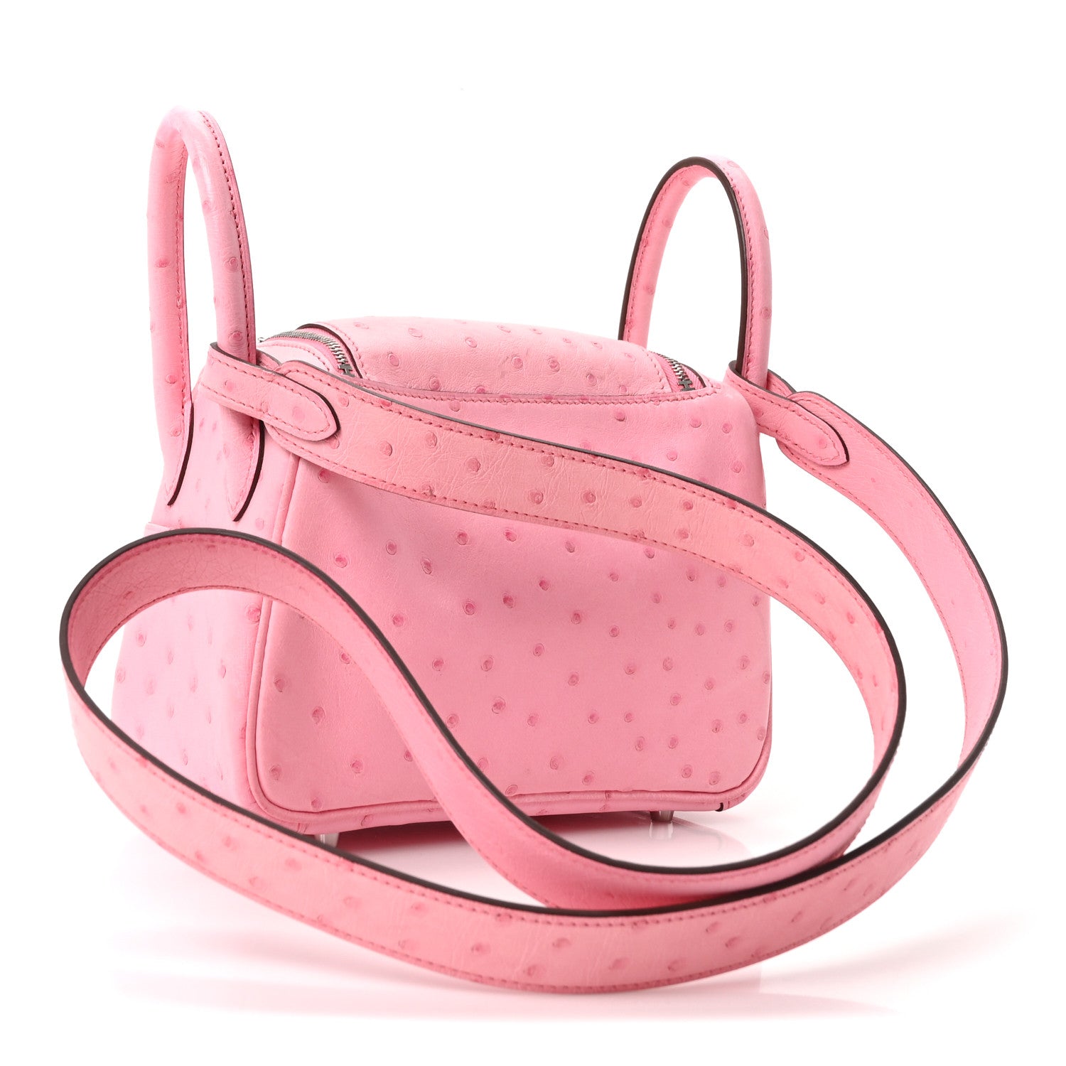 Ostrich Mini Lindy 20 Rose Bubblegum — view 3
