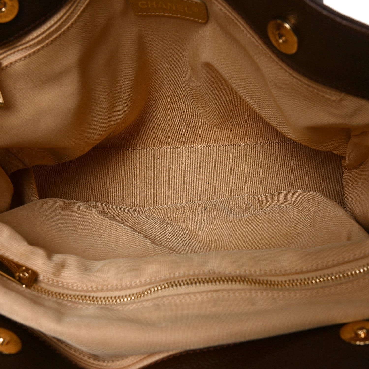 Calfskin Cerf Executive Shopper Tote Brown — view 5