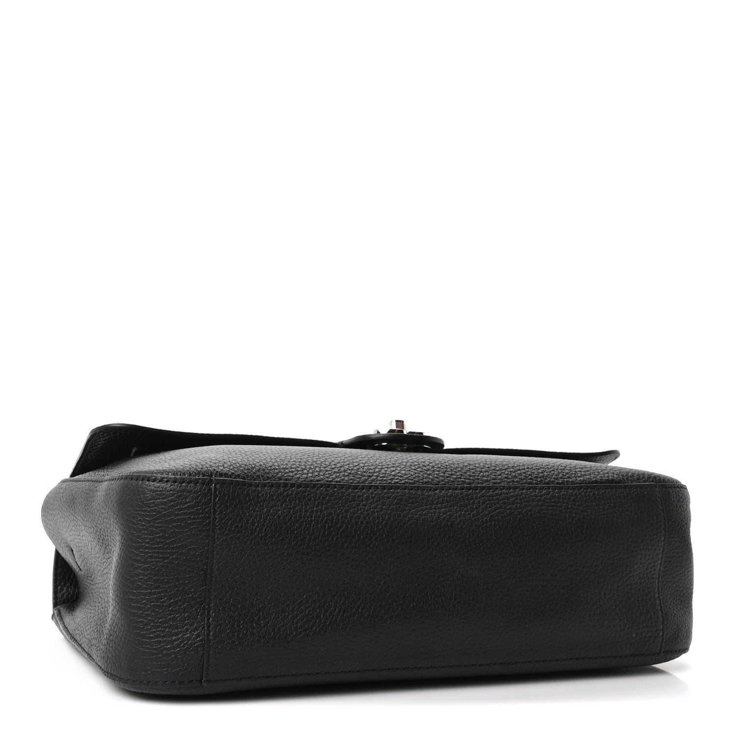 Grained Calfskin Small Souplissimo Maxi Flap Black — view 4