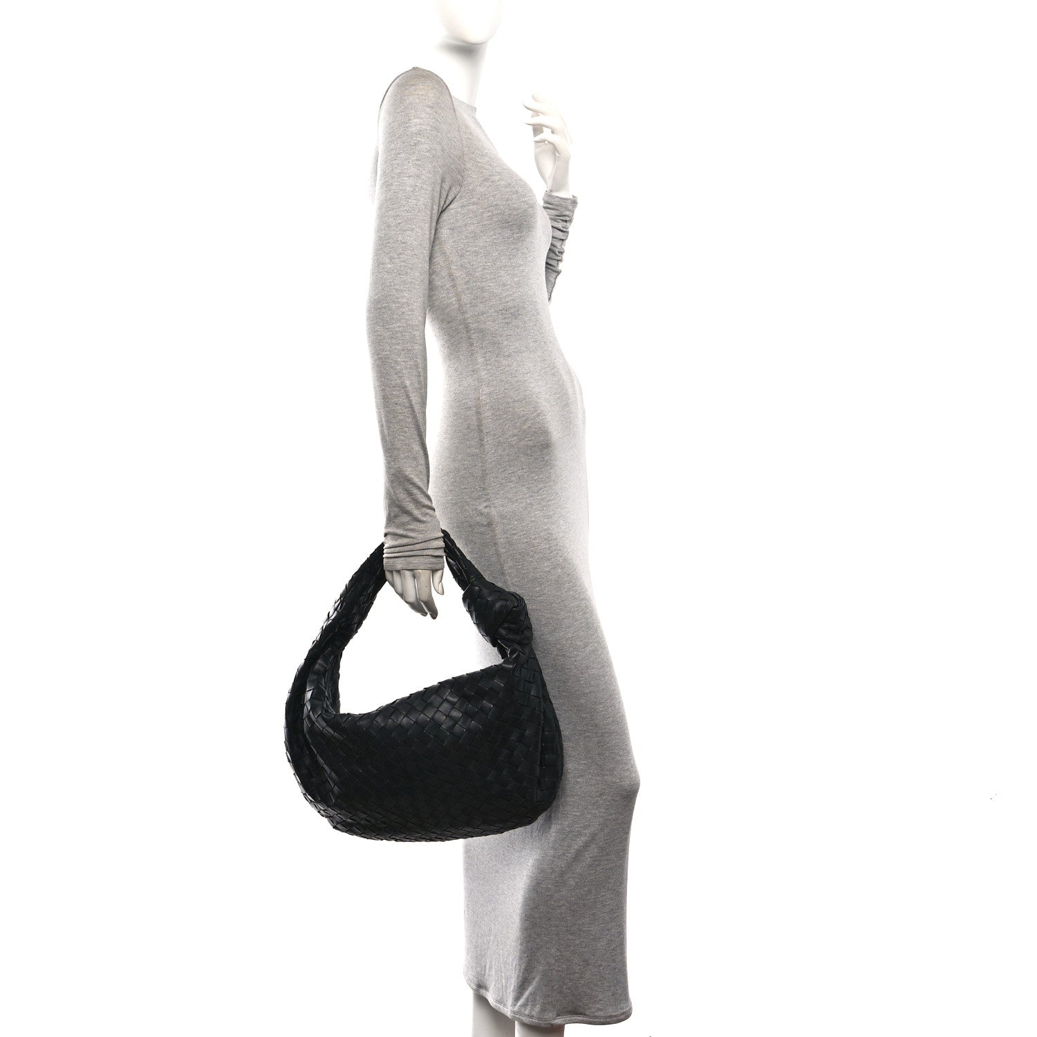 Nappa Intrecciato Small Jodie Black — view 2