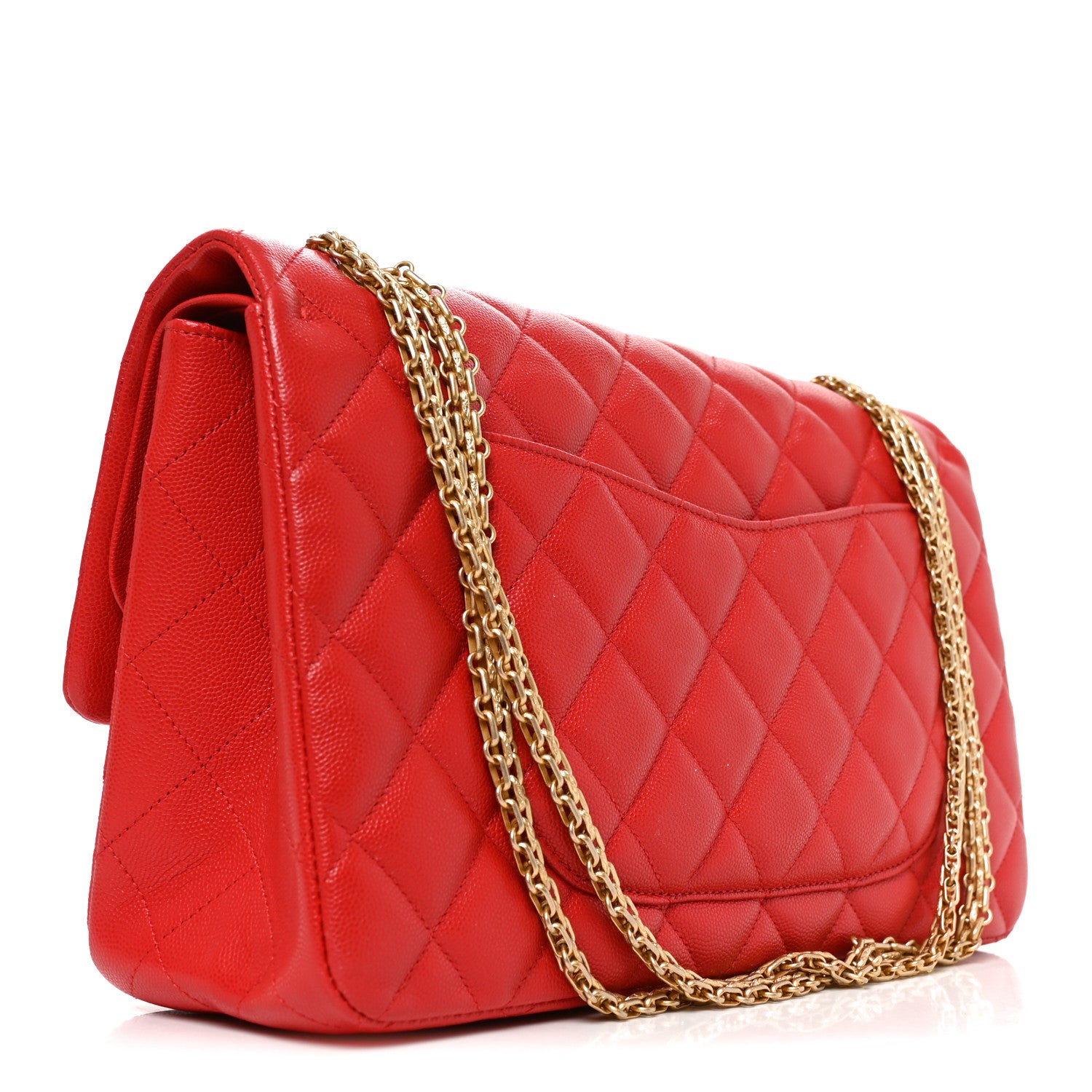Caviar Chevron Quilted 2.55 Reissue 227 Flap Red — view 2