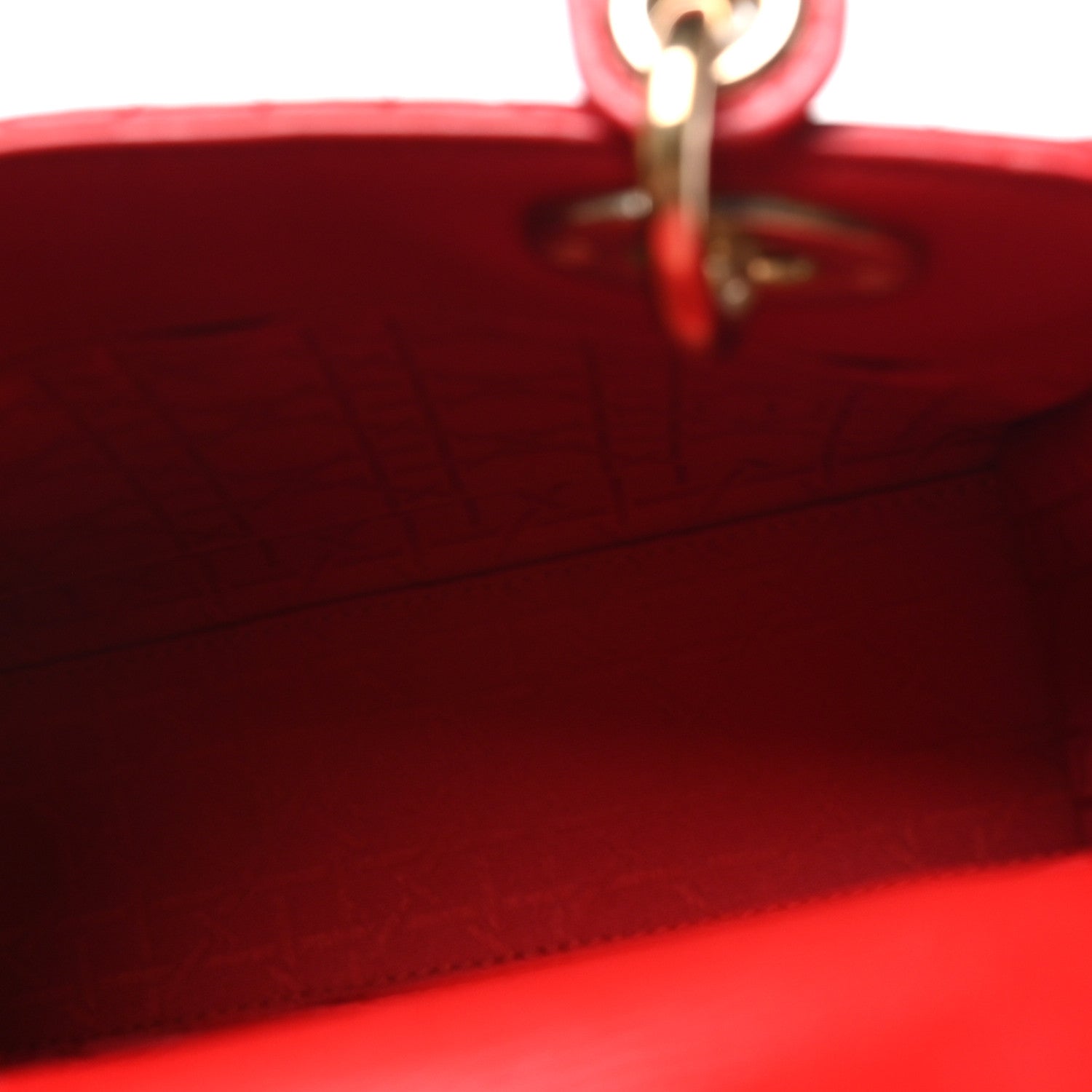 Lambskin Cannage Small My ABCDior Lady Dior Red — view 5