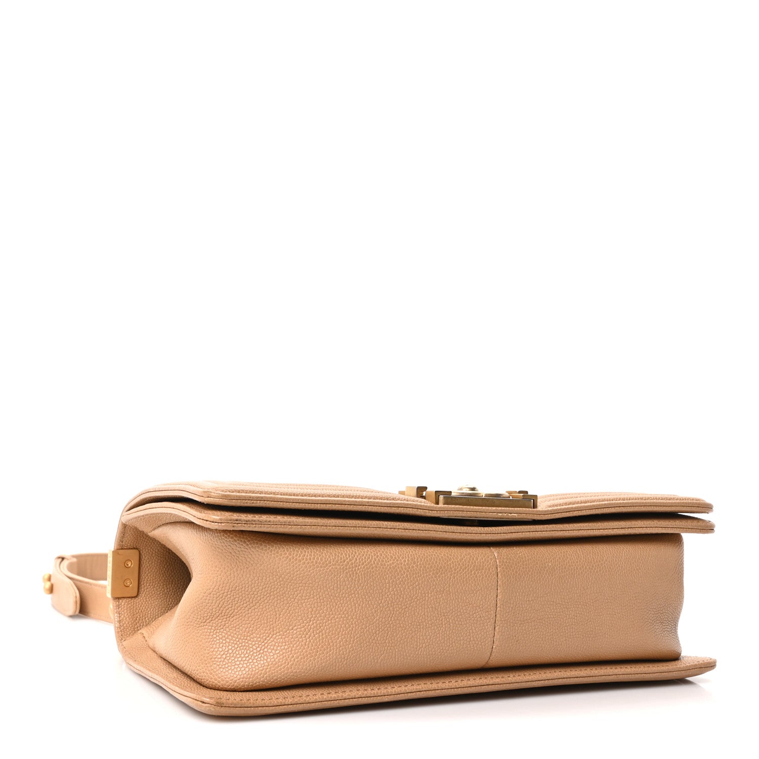 Caviar Quilted Medium Boy Flap Beige — view 4