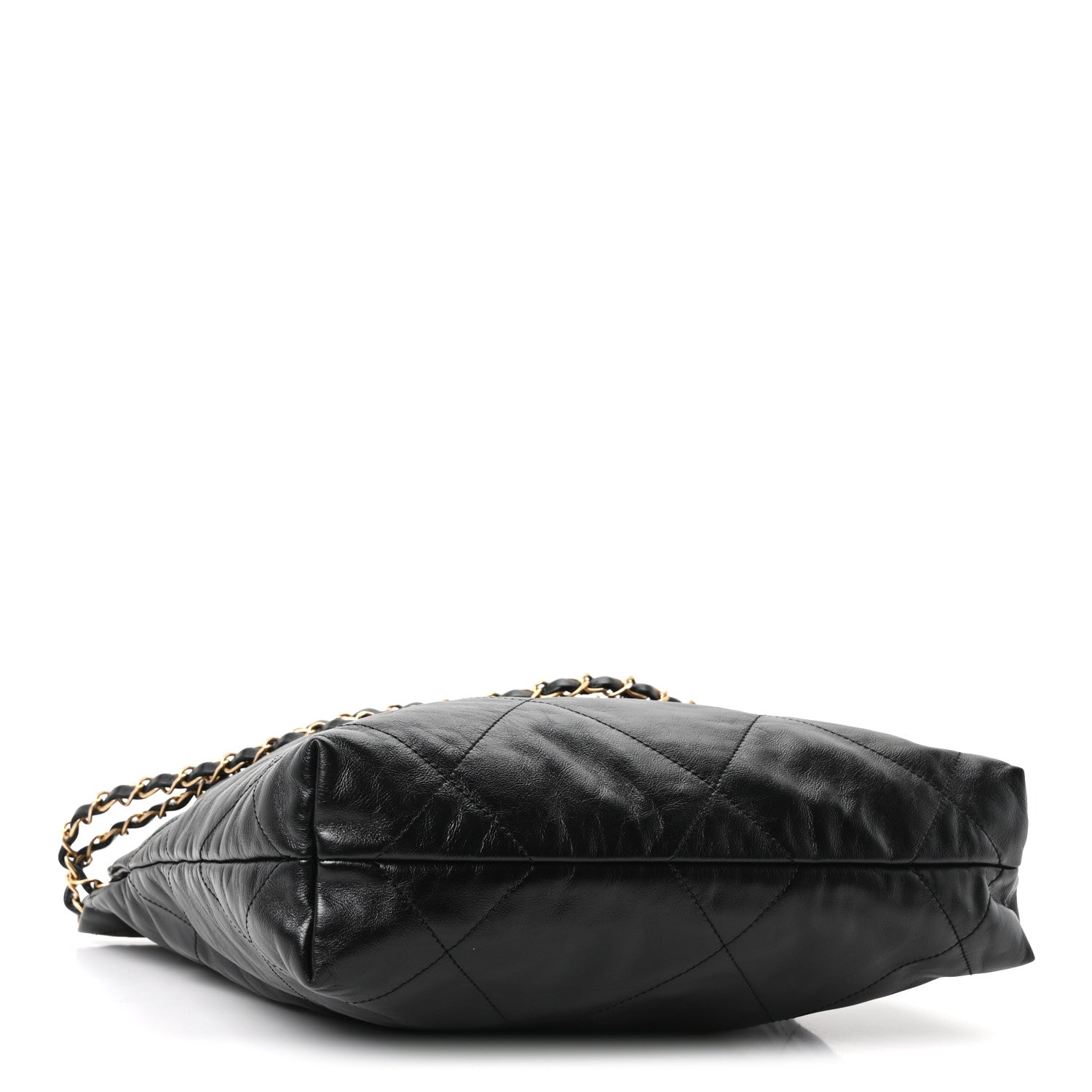 Shiny Calfskin Quilted Small Chanel 22 Black — view 4