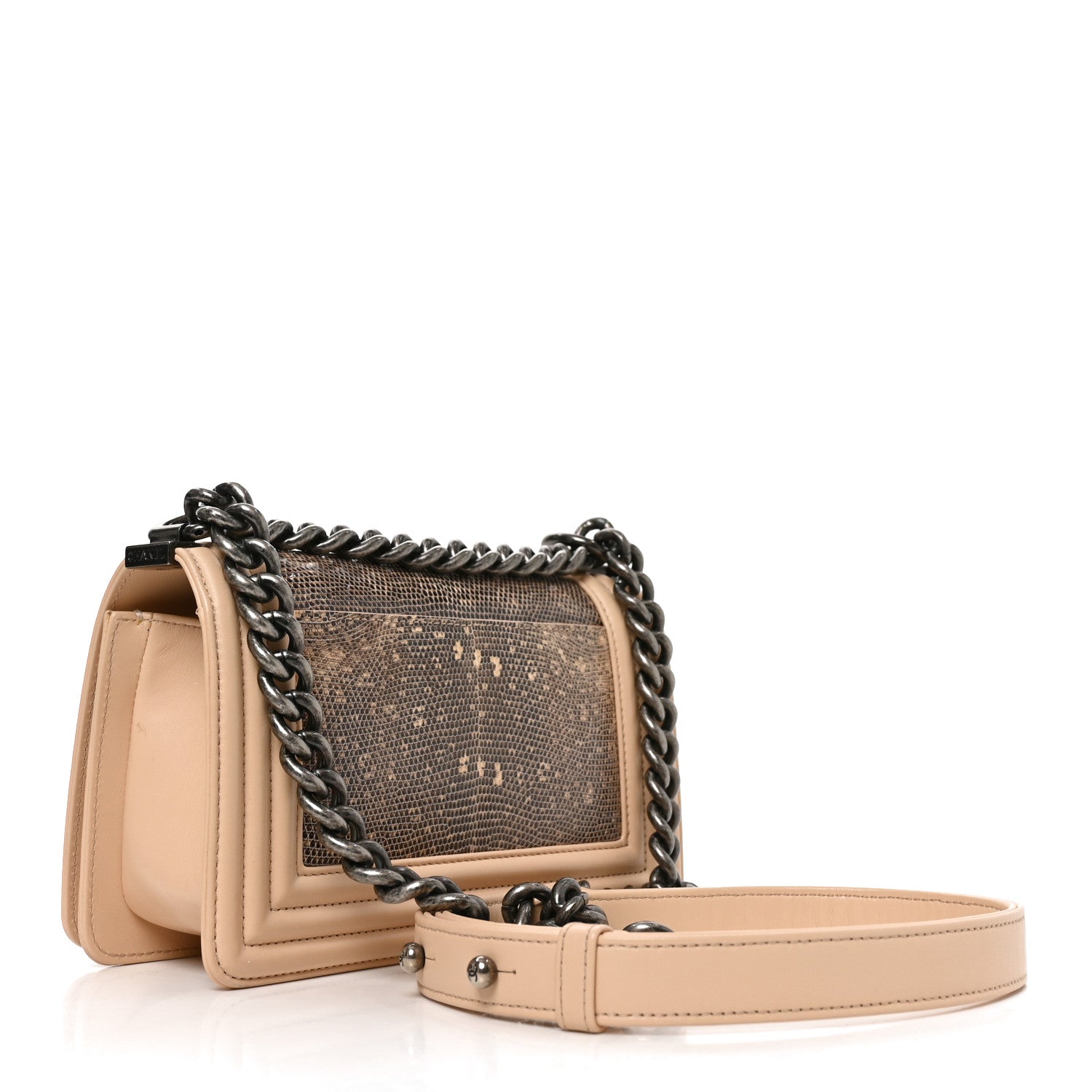 Lizard Calfskin Small Boy Flap Pink — view 2