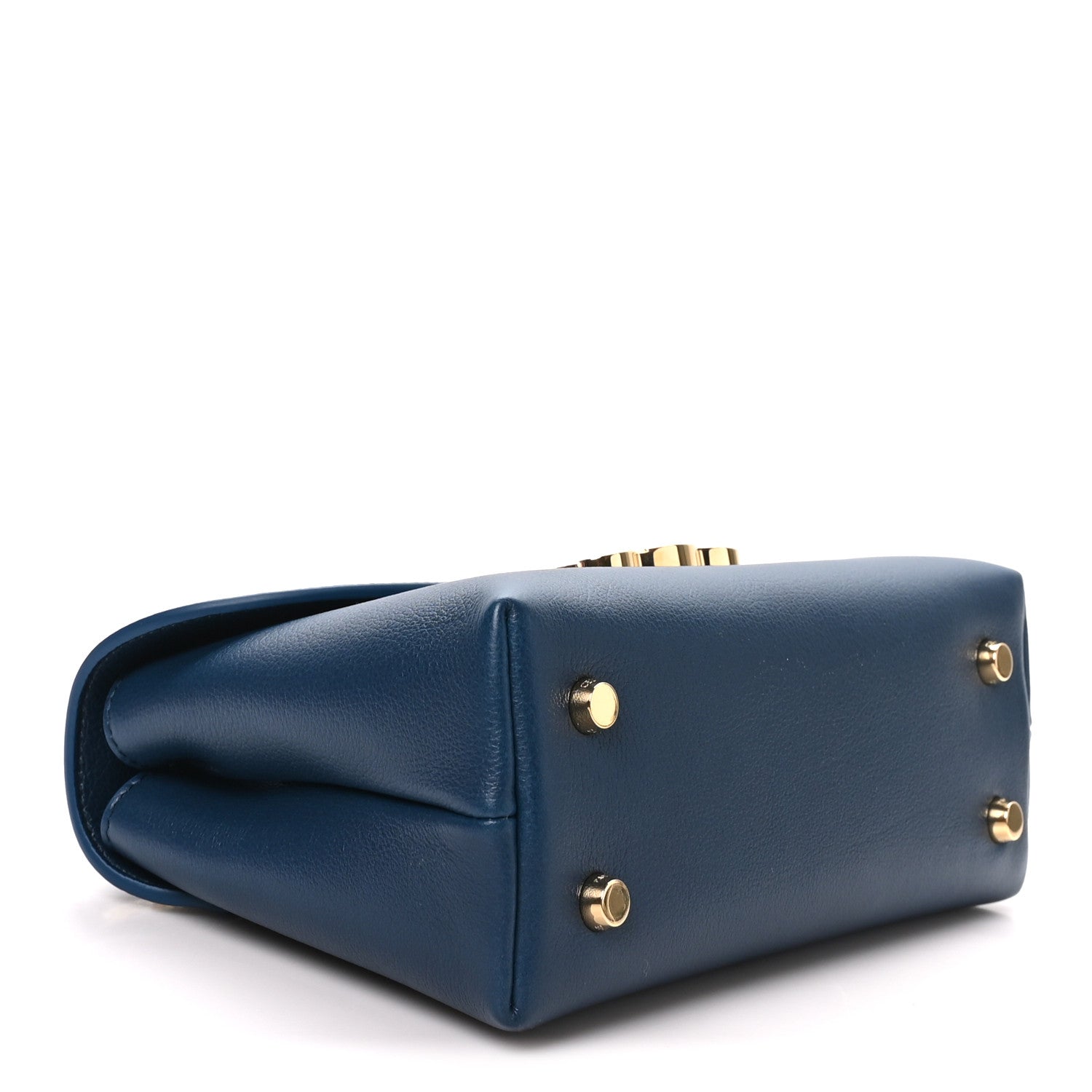 Supple Grained Calfskin Teen Nino Teal Blue — view 4