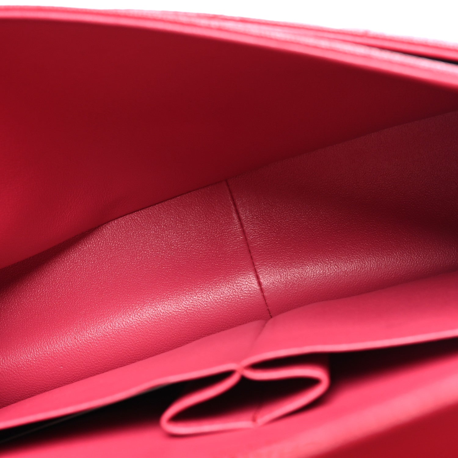 Caviar Quilted Jumbo Double Flap Dark Pink — view 5