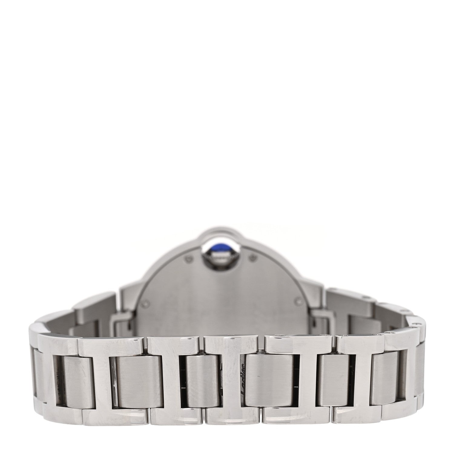 Stainless Steel Diamond Bezel 33mm Ballon Bleu De Cartier Automatic Watch Blue — view 3