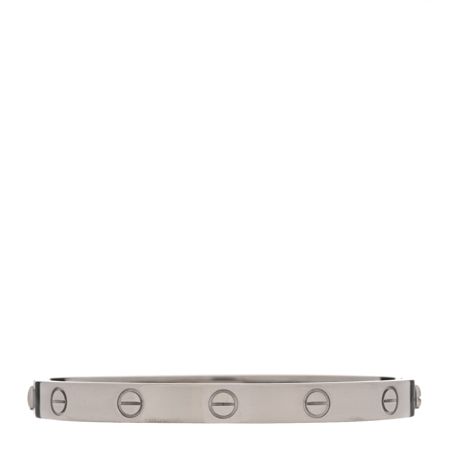 18K White Gold LOVE Bracelet 17