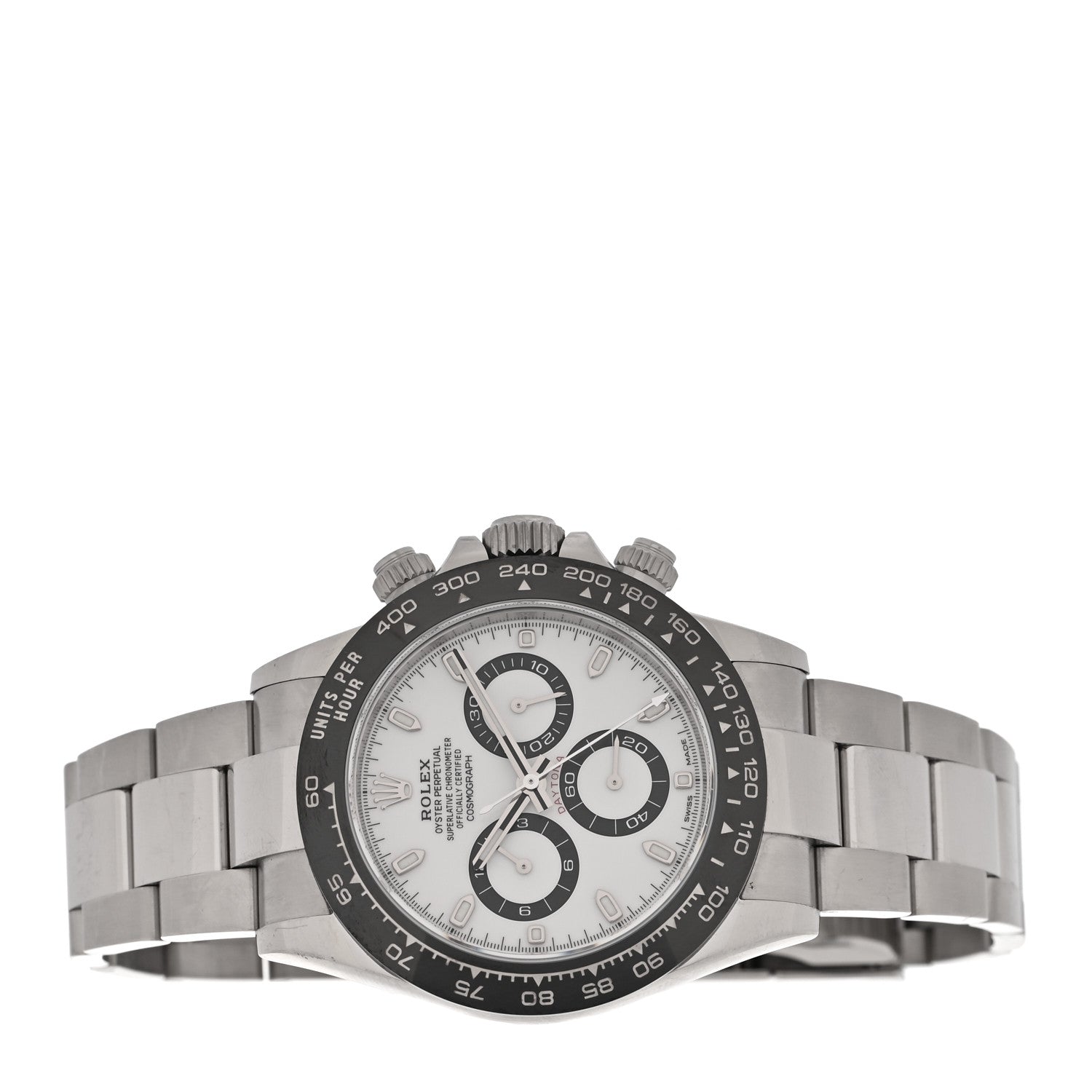Stainless Steel 40mm Oyster Perpetual Cosmograph Daytona Panda Watch White 116500LN — view 2