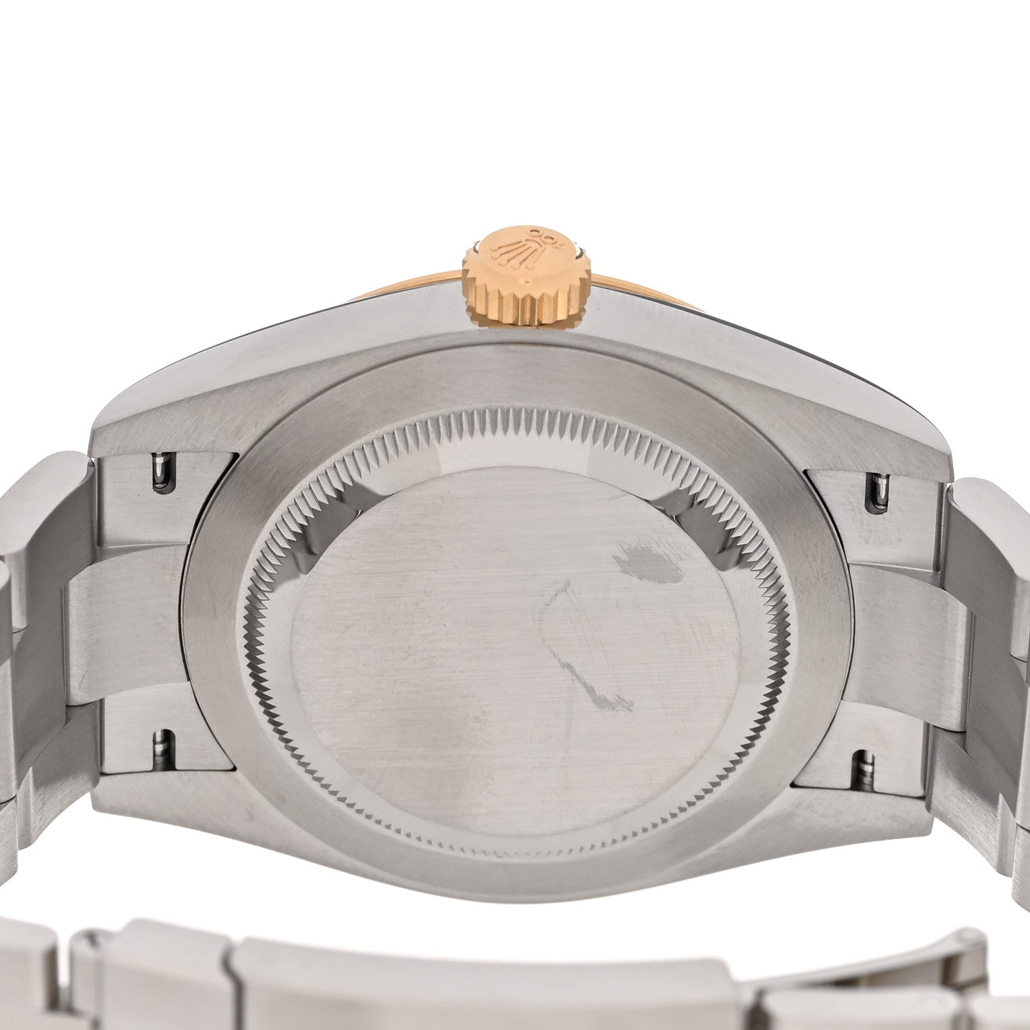 Stainless Steel 18K Yellow Gold 41mm Oyster Perpetual 100th Anniversary Watch Slate 134303 — view 4